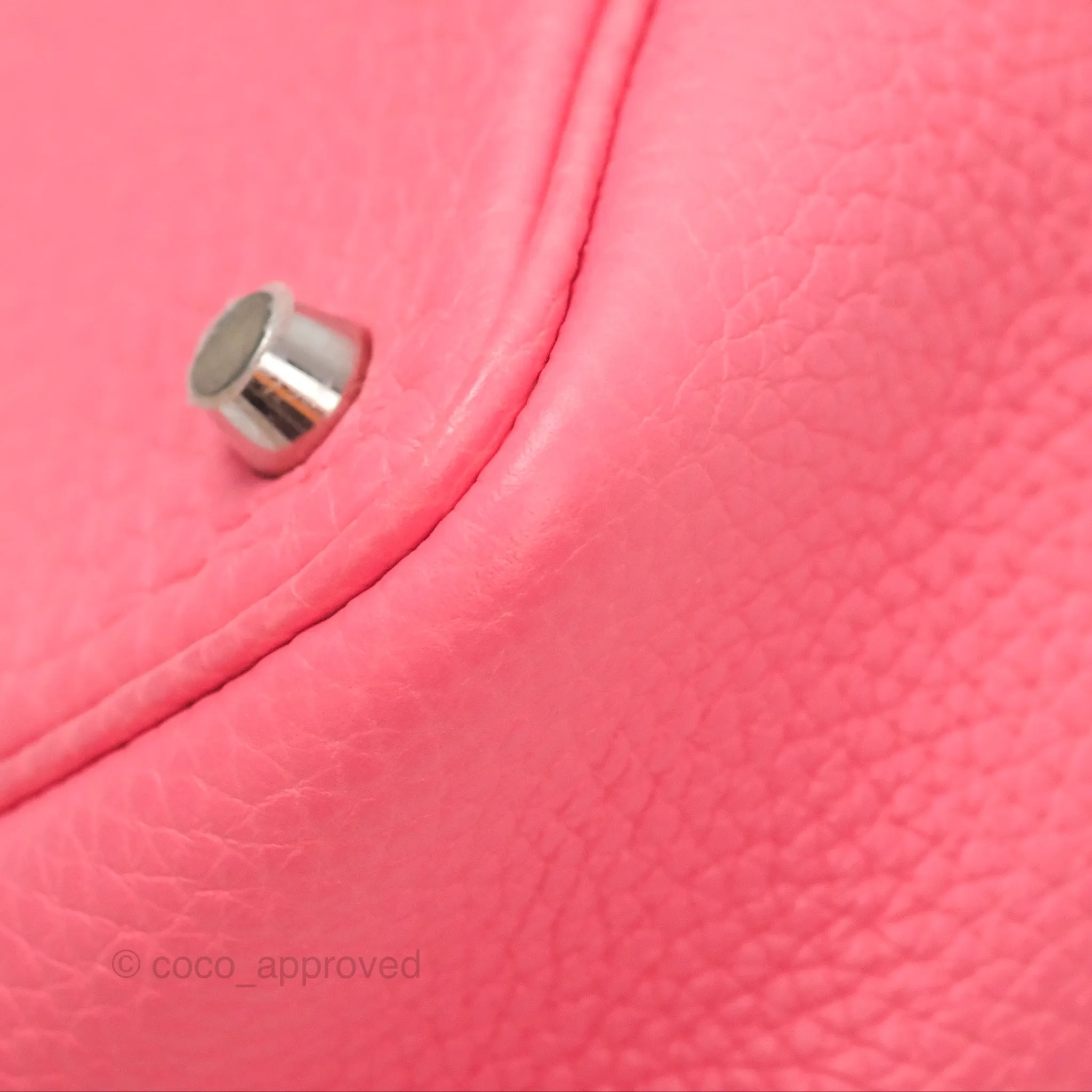 Herms Picotin Lock 18 Rose Azalee Clemence Palladium Hardware