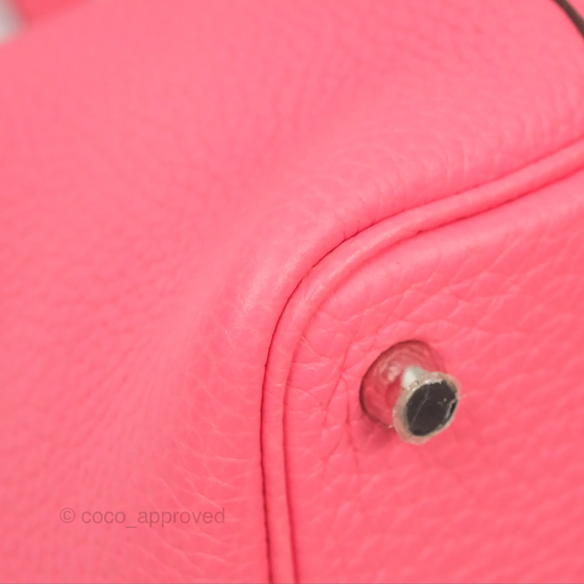 Herms Picotin Lock 18 Rose Azalee Clemence Palladium Hardware
