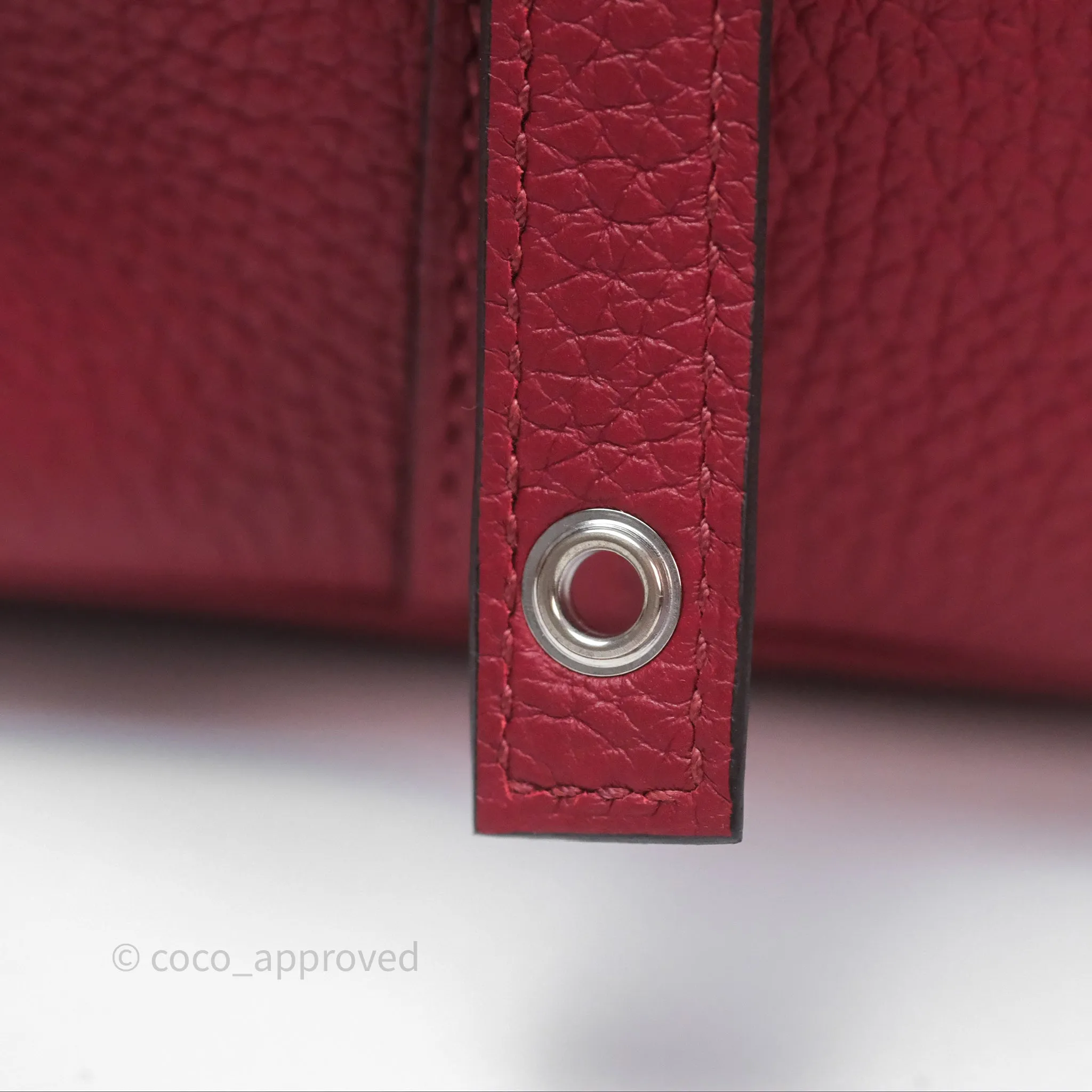 Herms Picotin Lock 18 Rouge Grenat K1 Clemence Palladium Hardware