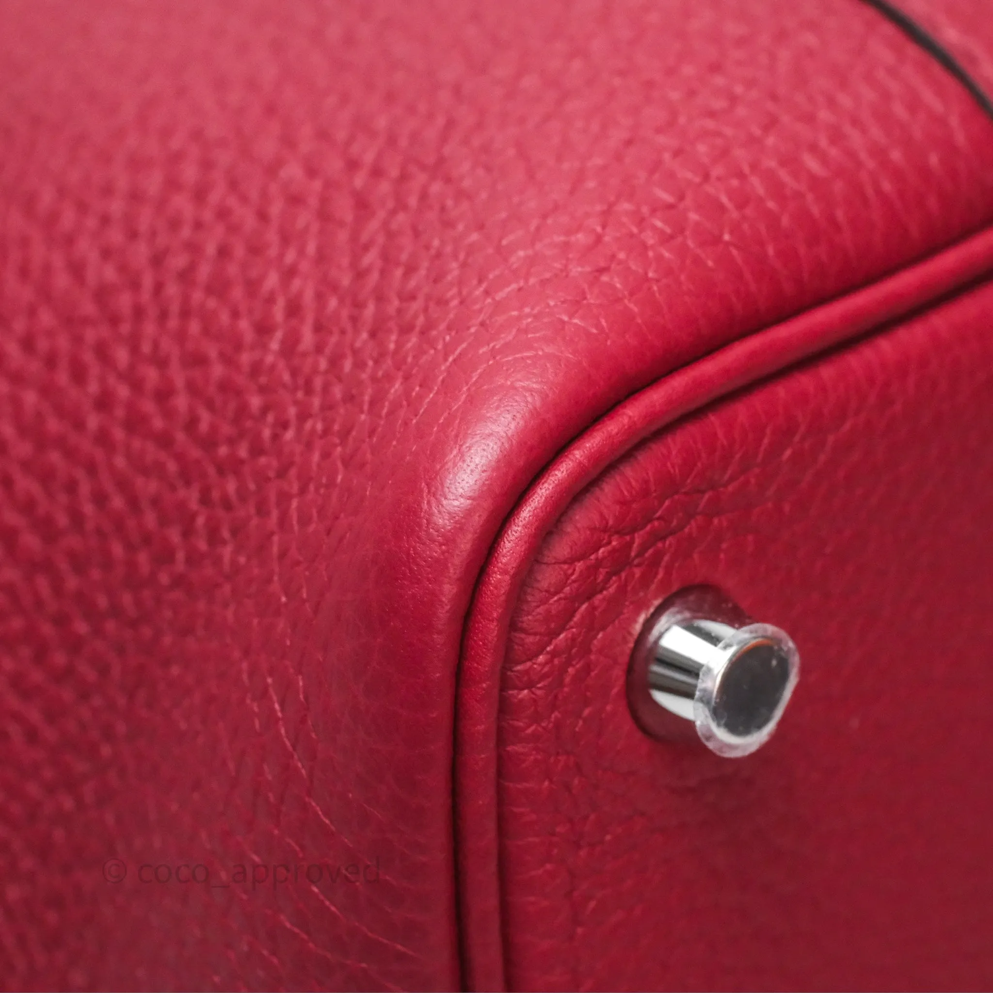 Herms Picotin Lock 18 Rouge Grenat K1 Clemence Palladium Hardware