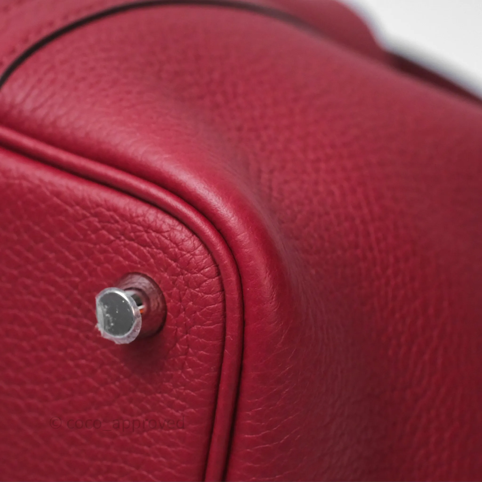 Herms Picotin Lock 18 Rouge Grenat K1 Clemence Palladium Hardware