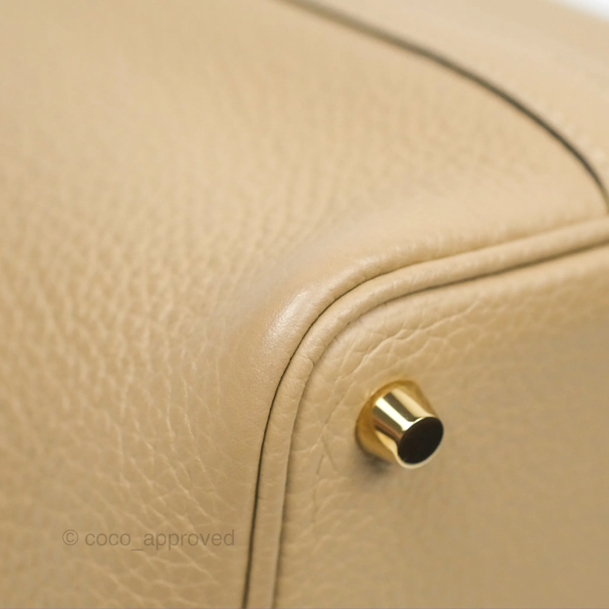 Herms Picotin Lock 18 Trench Taurillon Clemence Gold Hardware