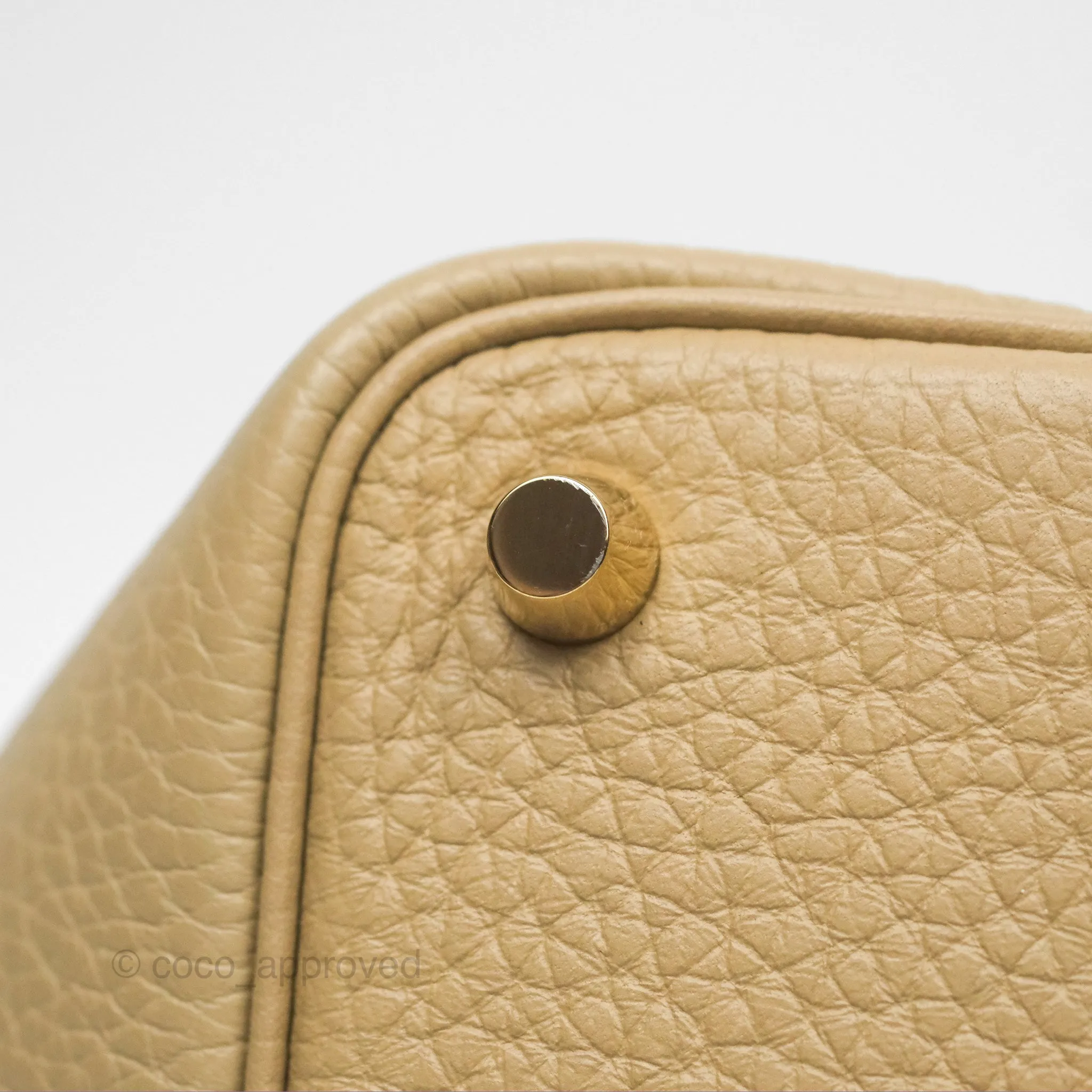 Herms Picotin Lock 18 Trench Taurillon Clemence Gold Hardware