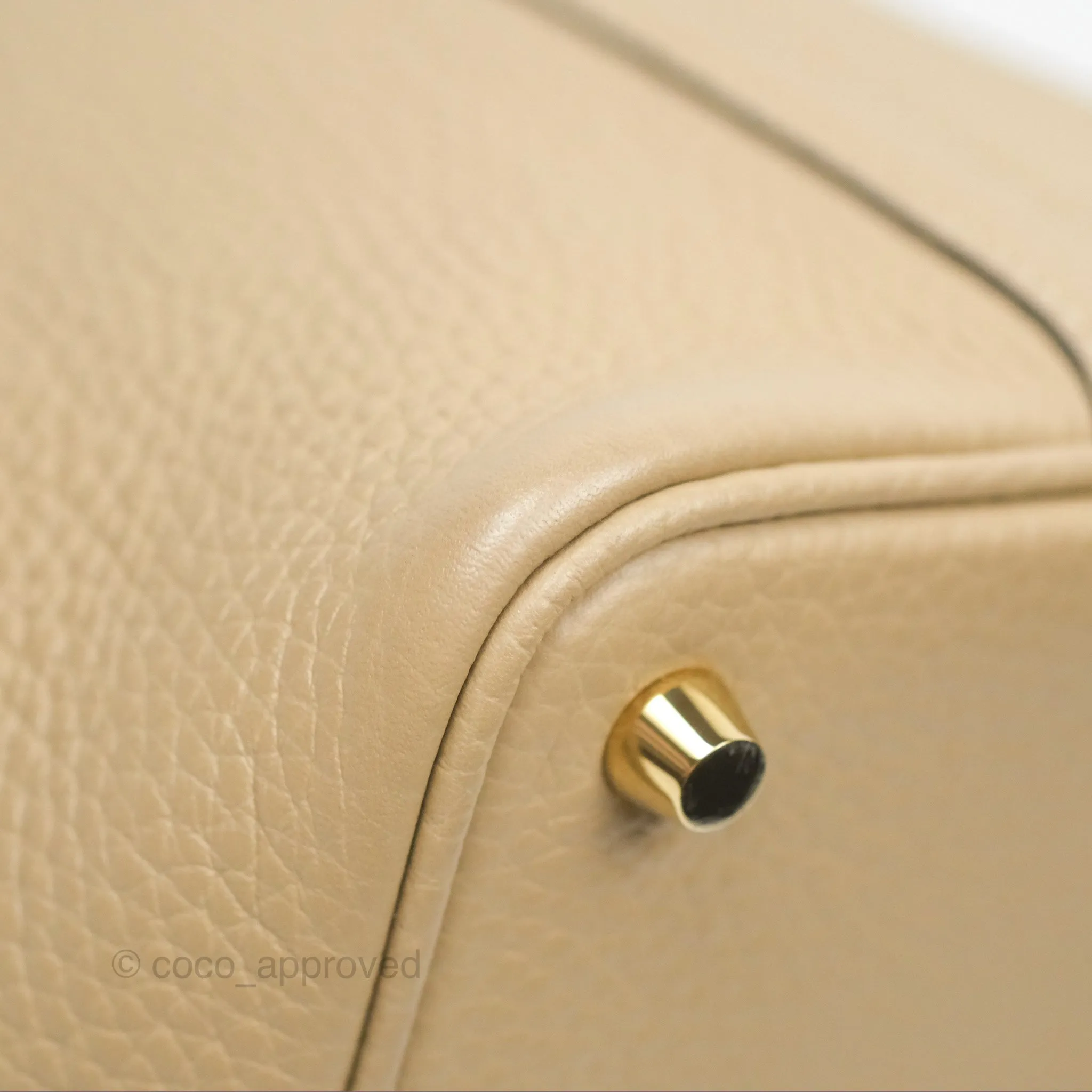 Herms Picotin Lock 18 Trench Taurillon Clemence Gold Hardware