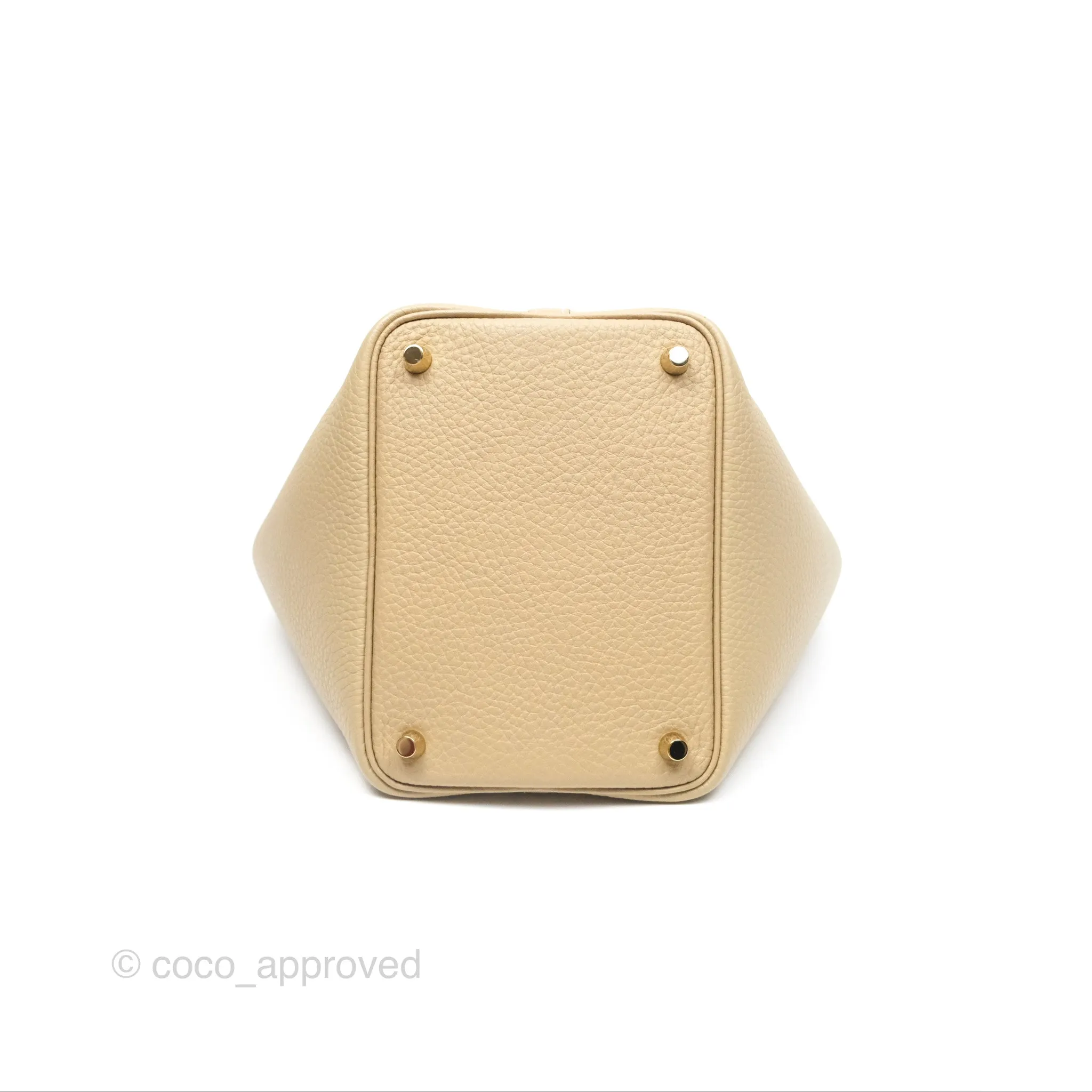 Herms Picotin Lock 18 Trench Taurillon Clemence Gold Hardware