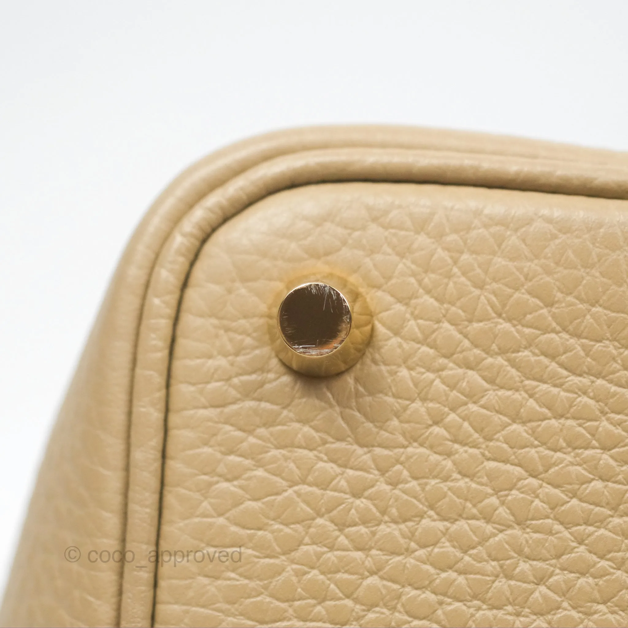 Herms Picotin Lock 18 Trench Taurillon Clemence Gold Hardware