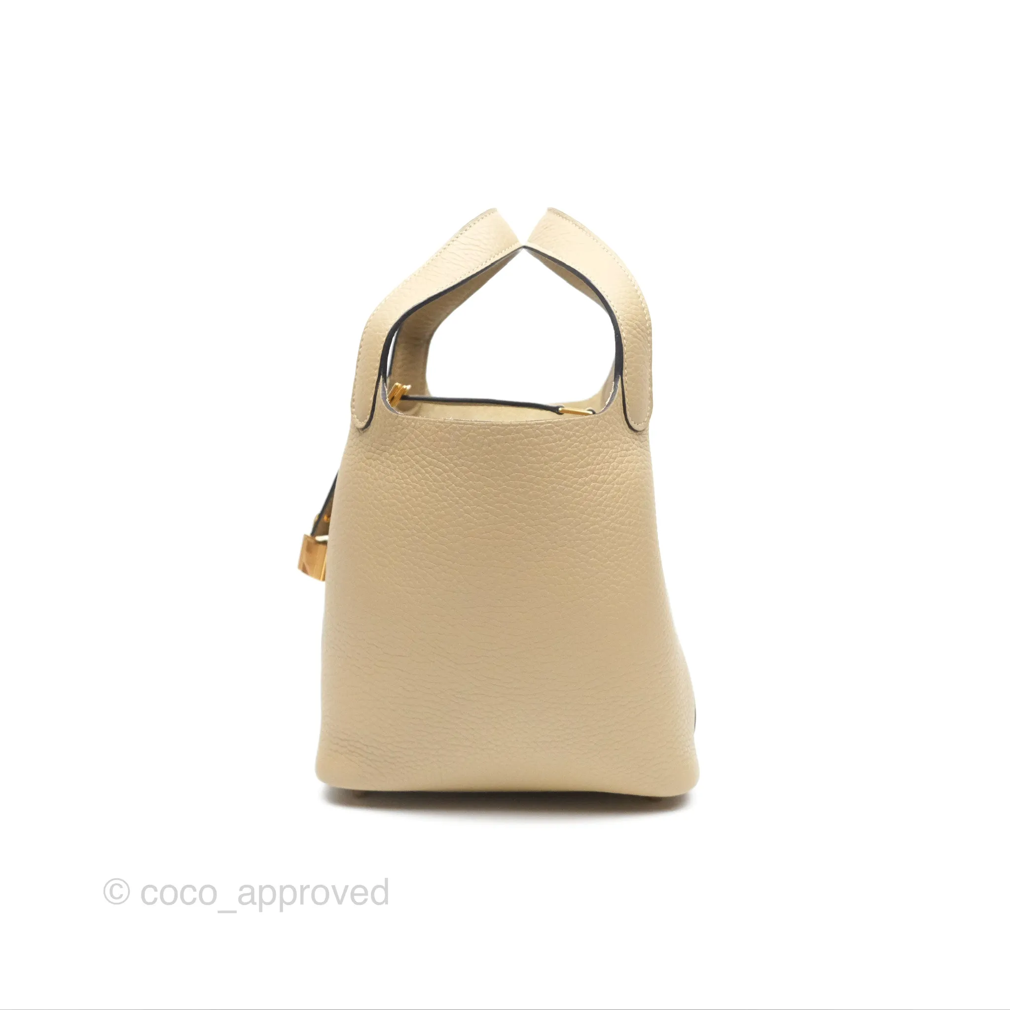 Herms Picotin Lock 18 Trench Taurillon Clemence Gold Hardware