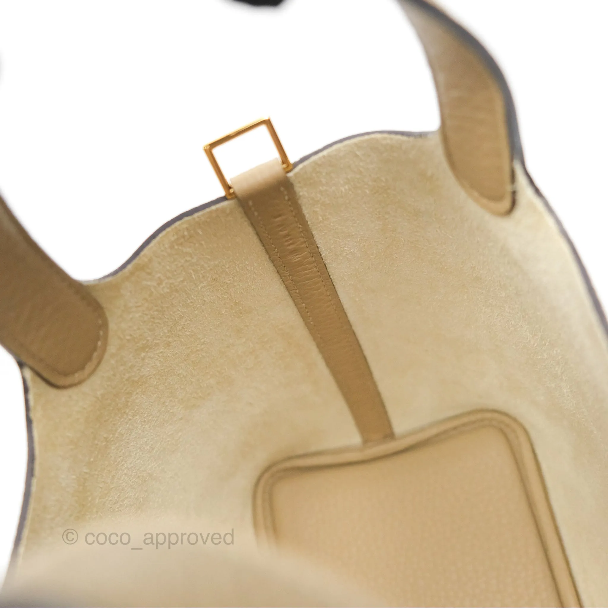 Herms Picotin Lock 18 Trench Taurillon Clemence Gold Hardware