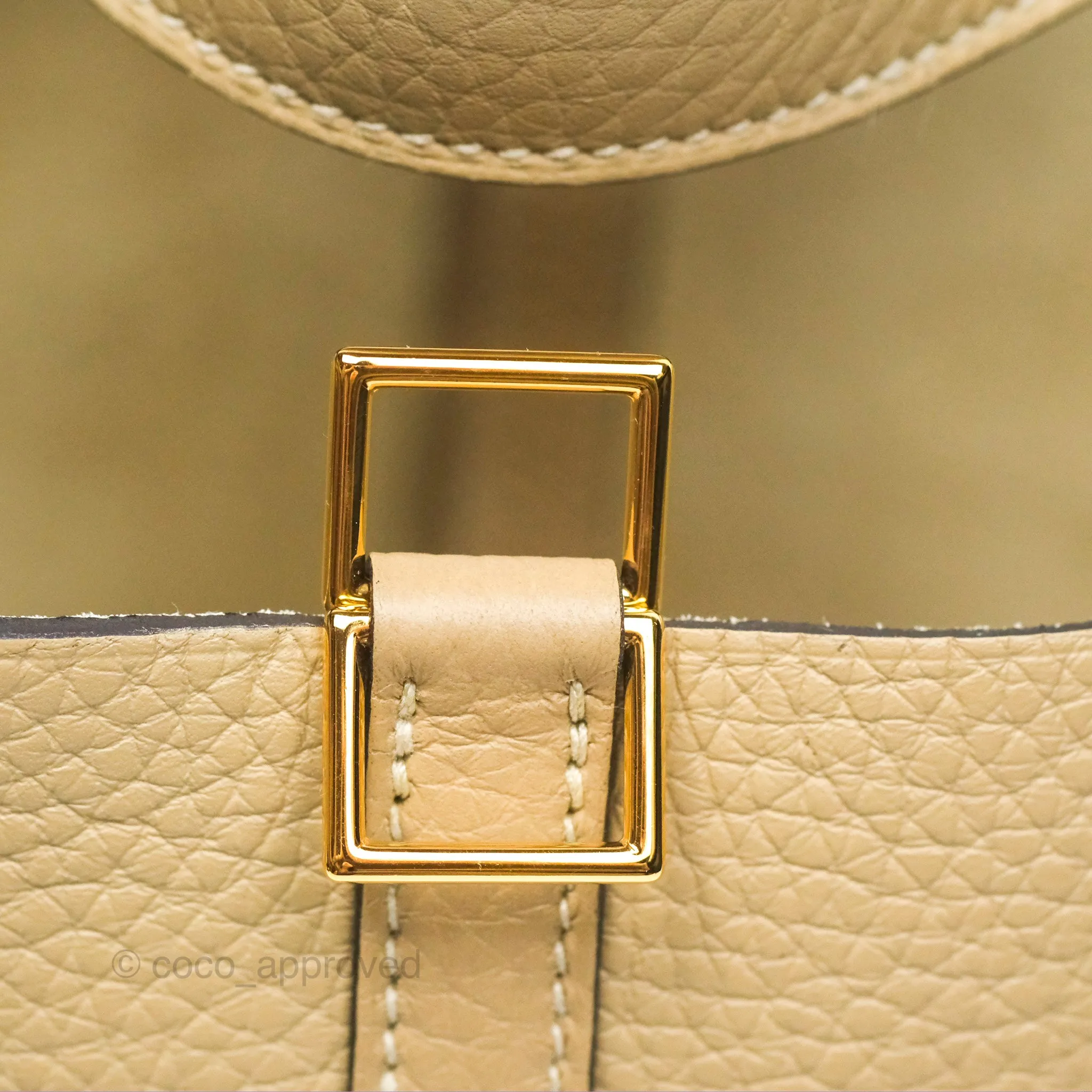 Herms Picotin Lock 18 Trench Taurillon Clemence Gold Hardware