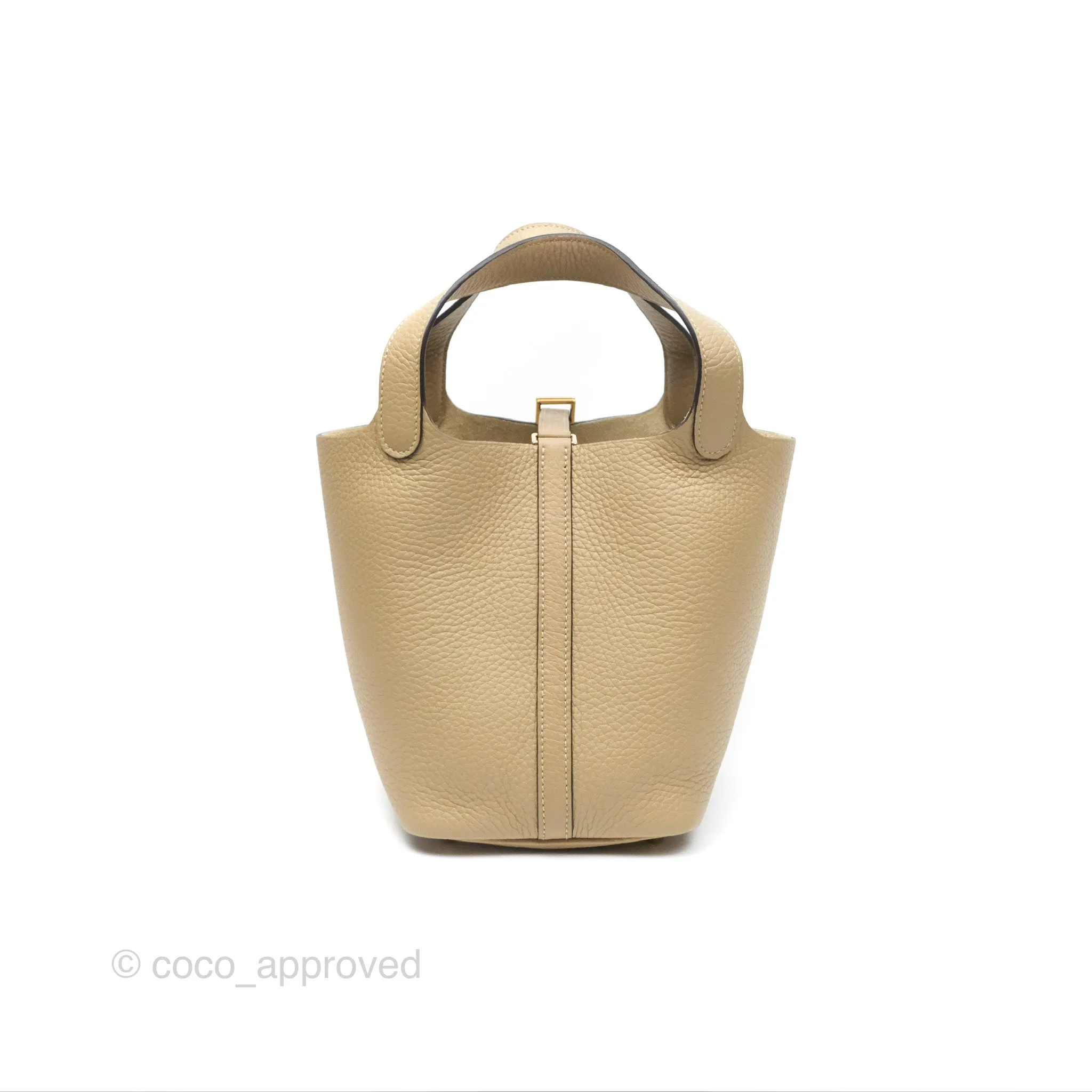 Herms Picotin Lock 18 Trench Taurillon Clemence Gold Hardware