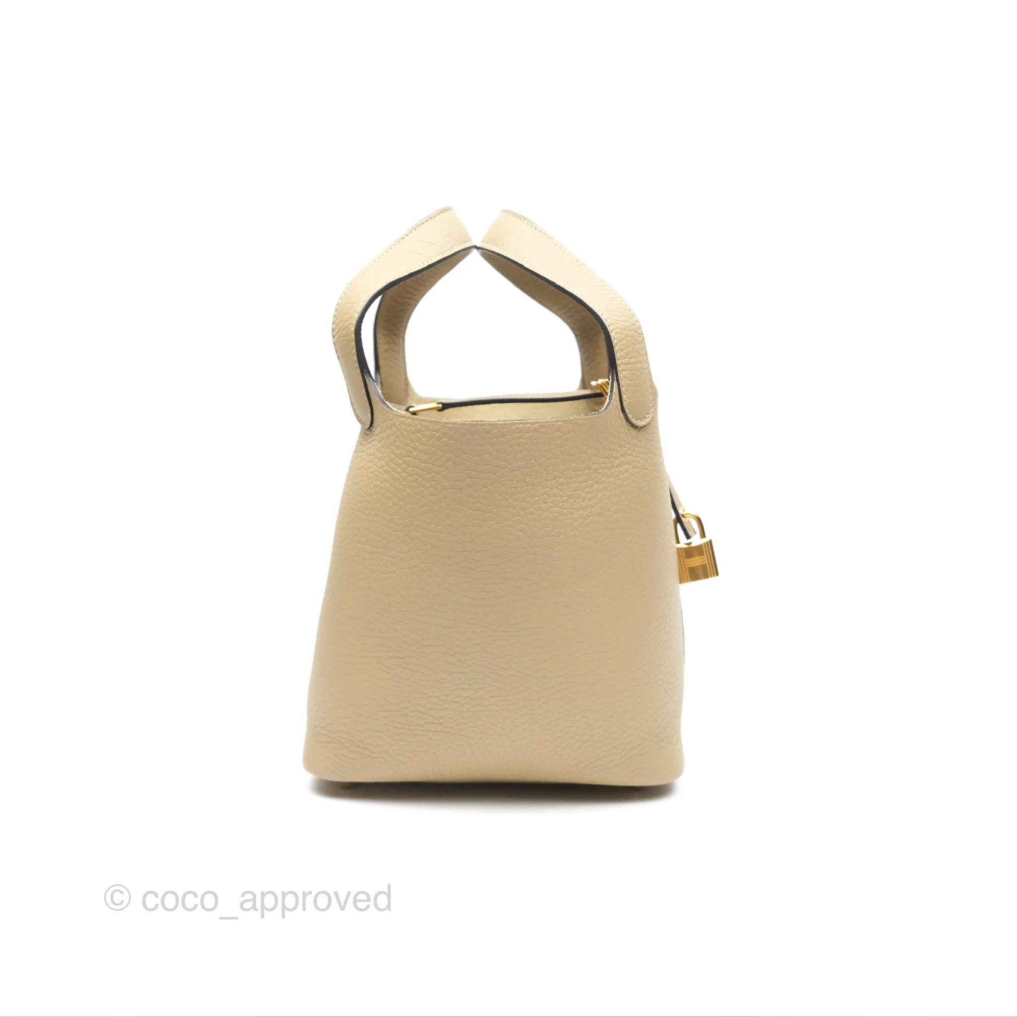 Herms Picotin Lock 18 Trench Taurillon Clemence Gold Hardware