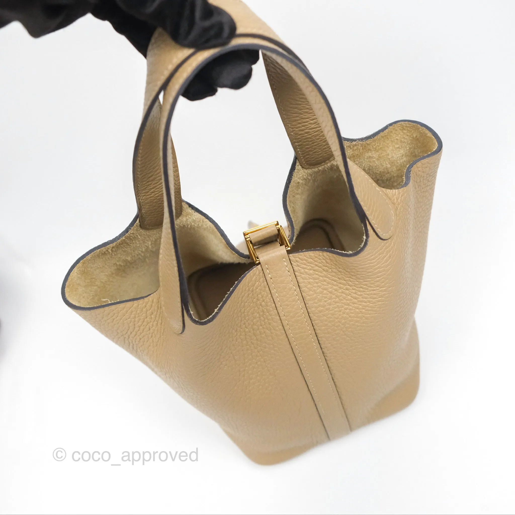 Herms Picotin Lock 18 Trench Taurillon Clemence Gold Hardware