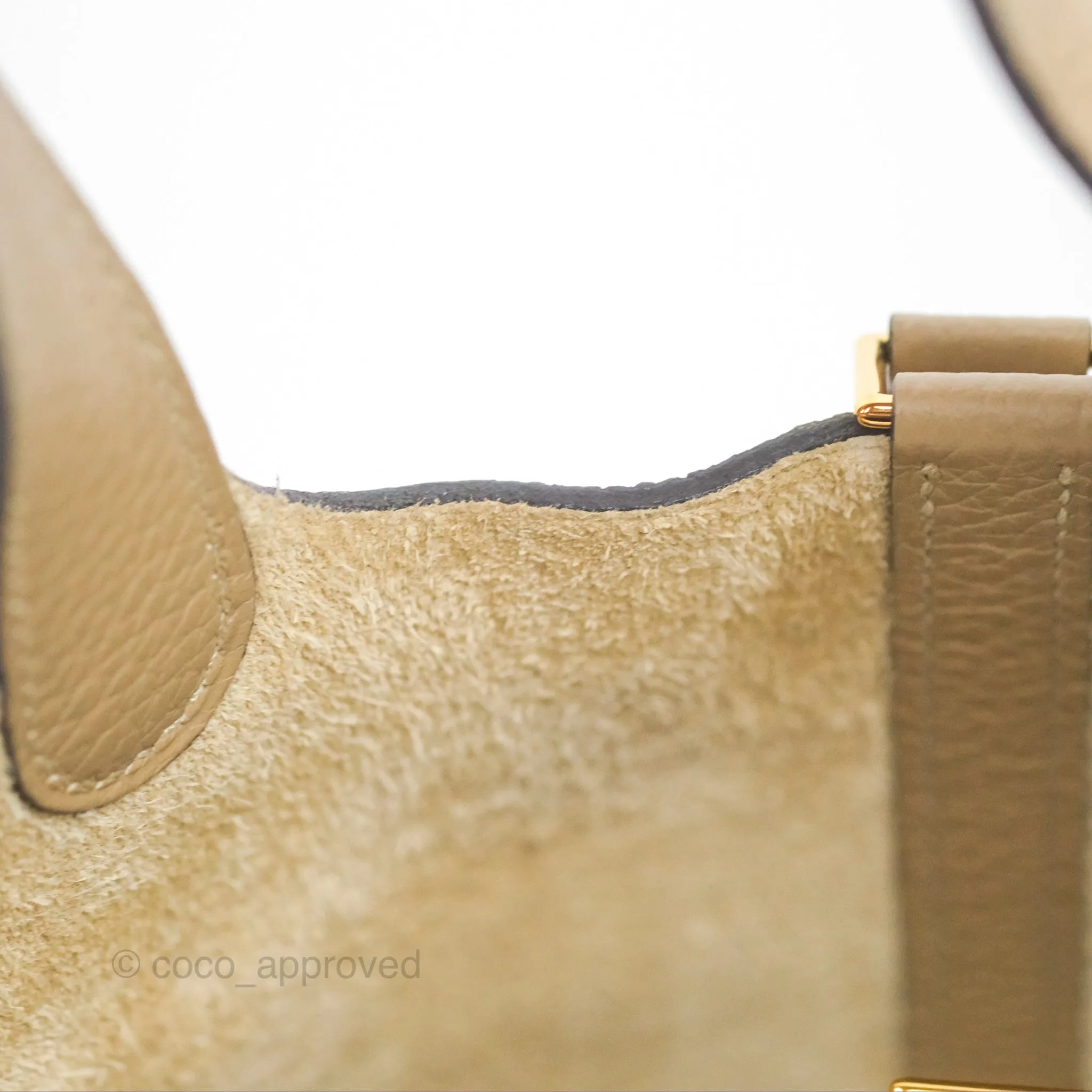 Herms Picotin Lock 18 Trench Taurillon Clemence Gold Hardware
