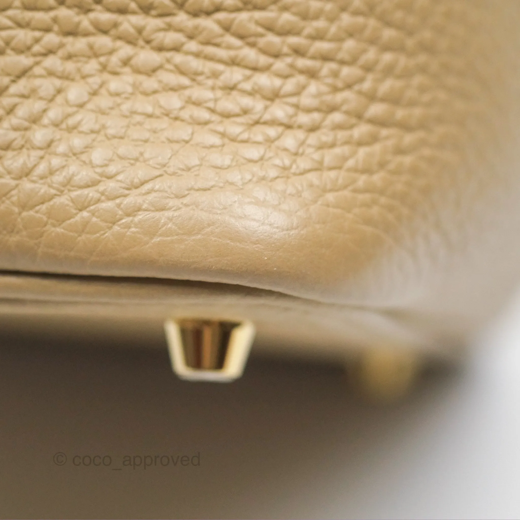 Herms Picotin Lock 18 Trench Taurillon Clemence Gold Hardware