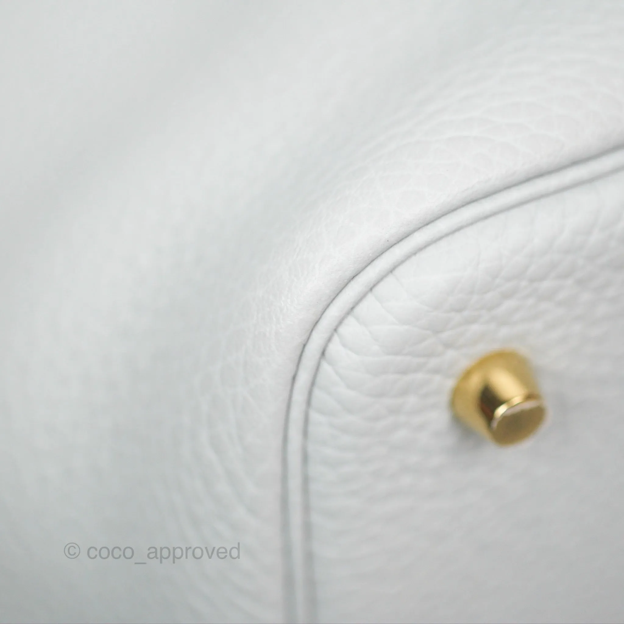 Herms Picotin Lock 22 Bleu Pale Clemence Gold Hardware