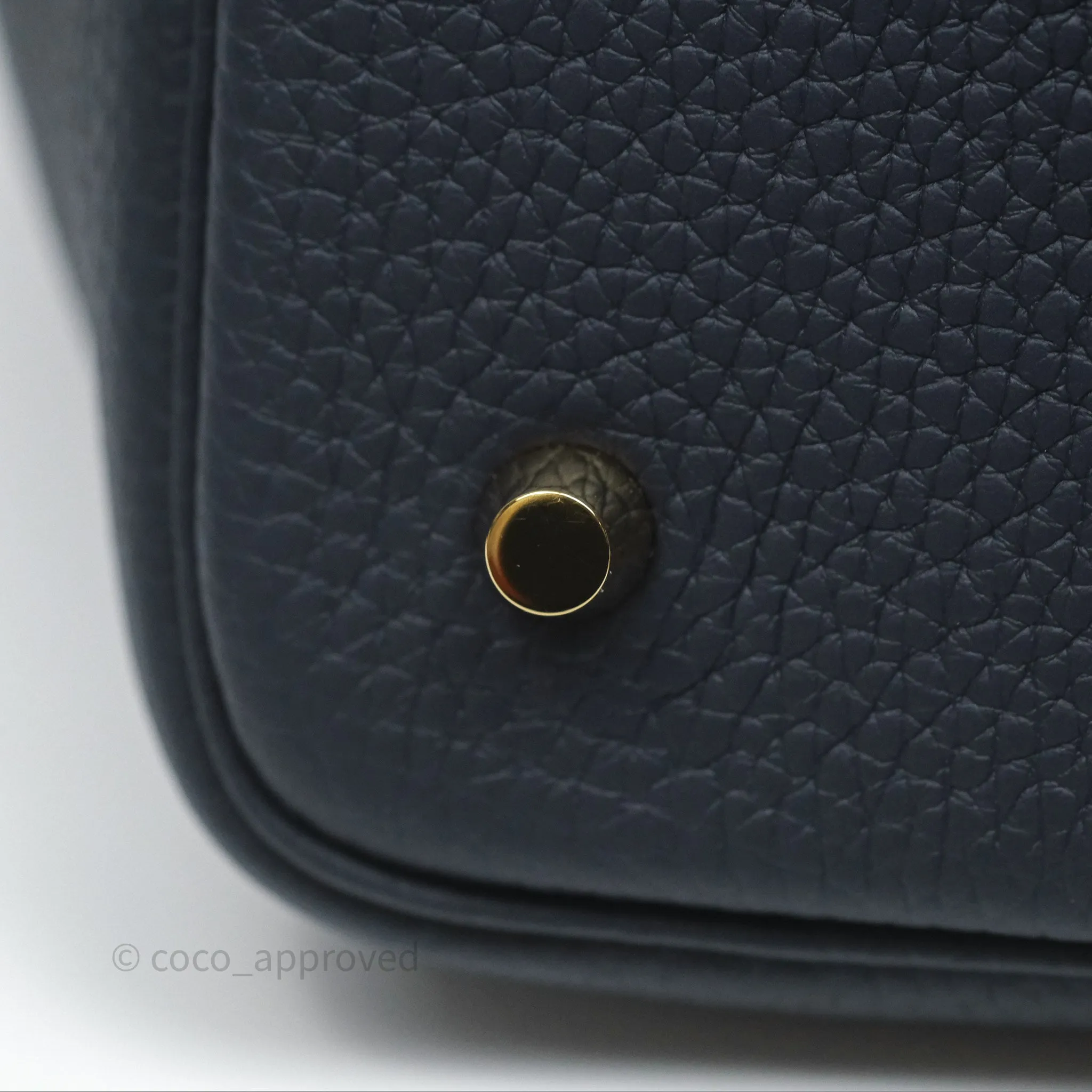 Herms Picotin Lock 22 Casaque Vert Cyprs 6O/ Bleu Nuit 2Z/ Black Noir 89 Clemence Gold Hardware
