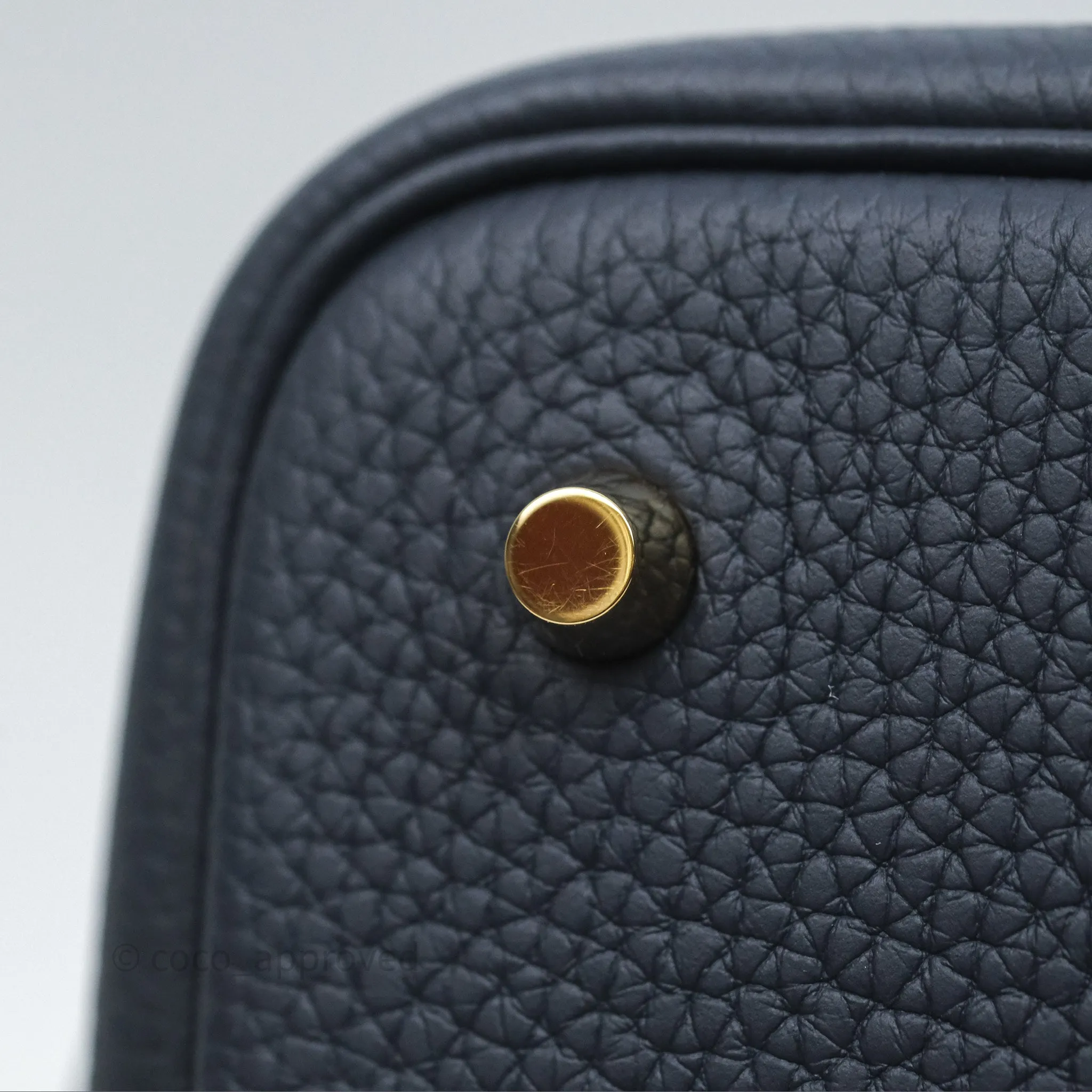 Herms Picotin Lock 22 Casaque Vert Cyprs 6O/ Bleu Nuit 2Z/ Black Noir 89 Clemence Gold Hardware