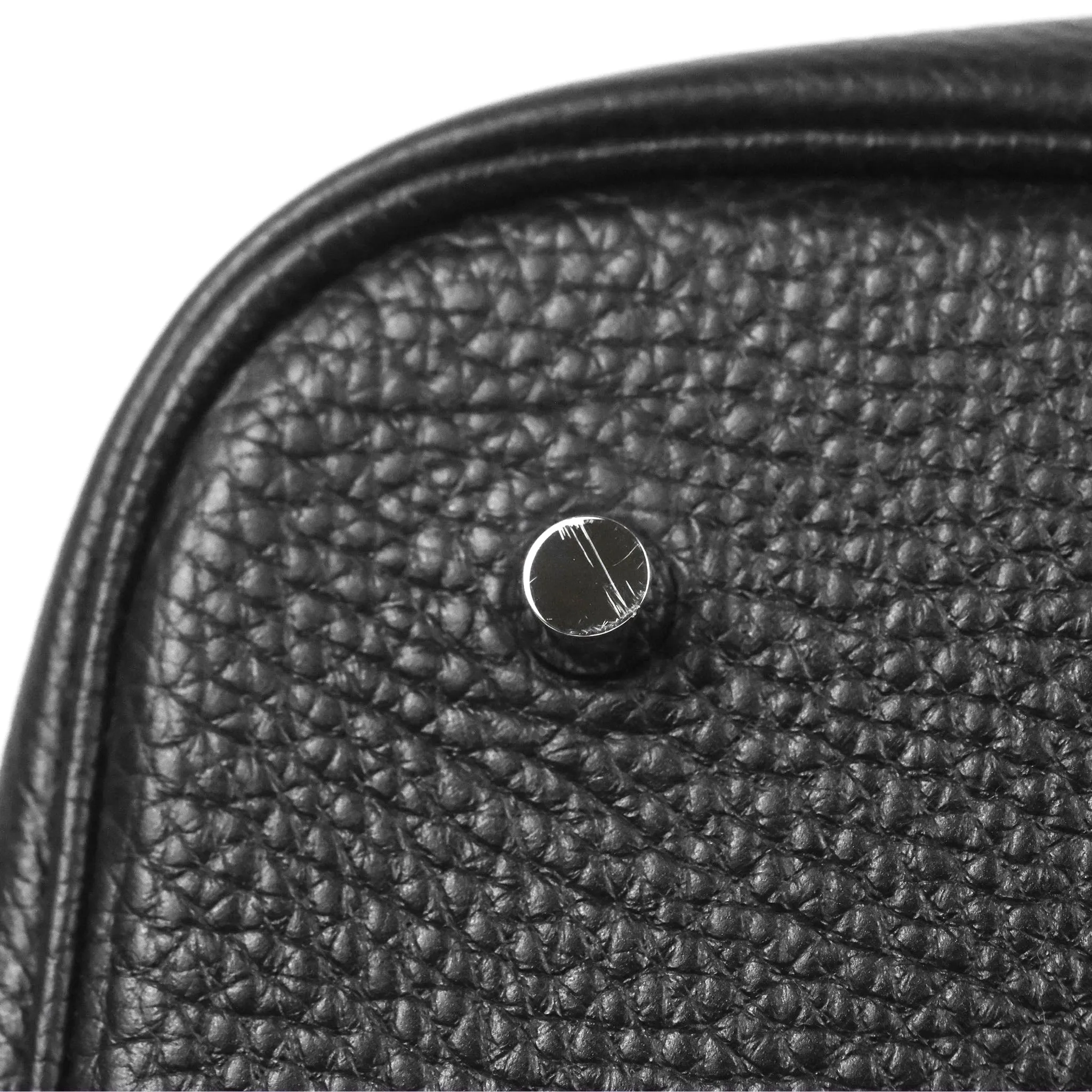 Herms Picotin TGM 30 Black Clemence Palladium Hardware
