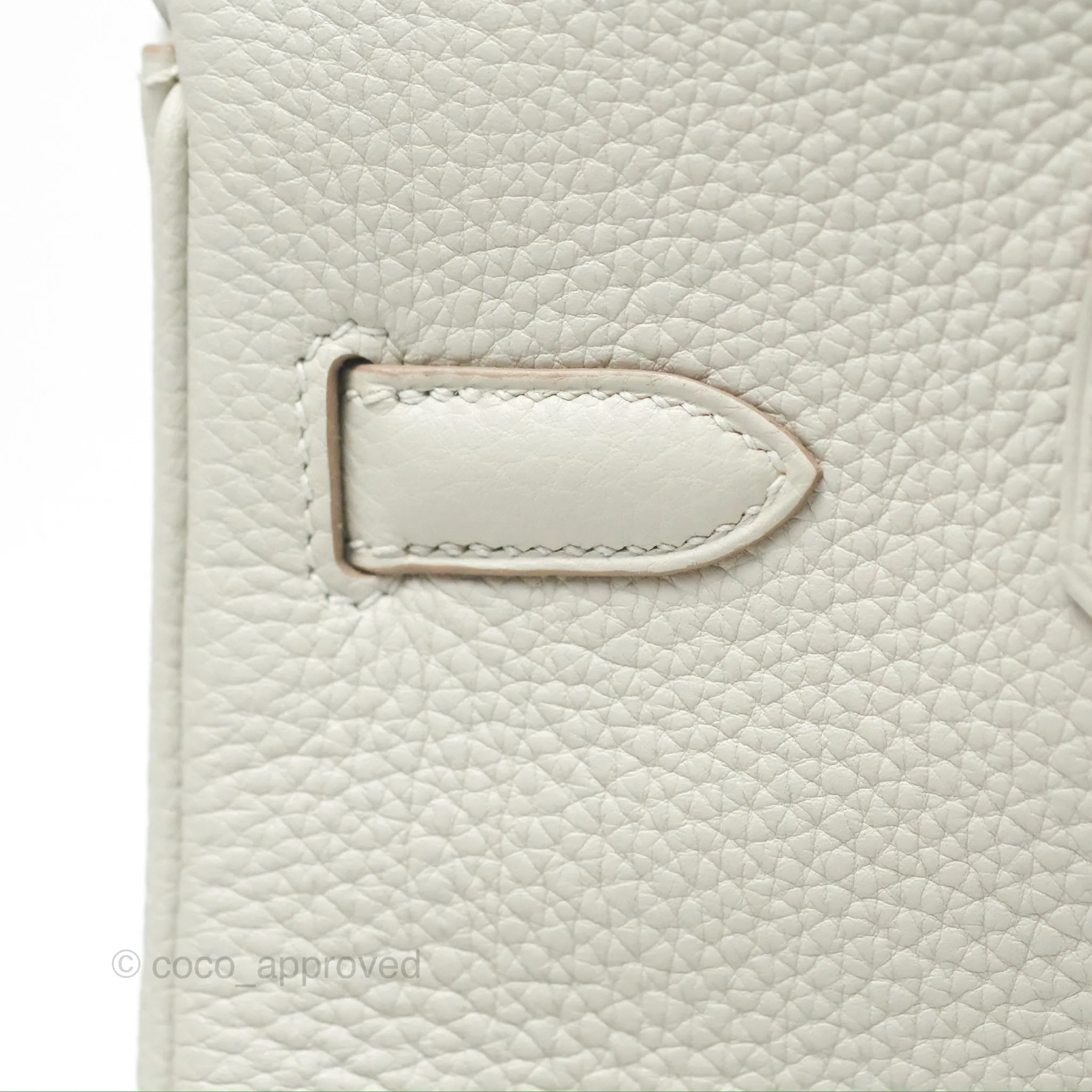 Herms Retourne Birkin 30 Gris Perle 80 Togo Gold Hardware