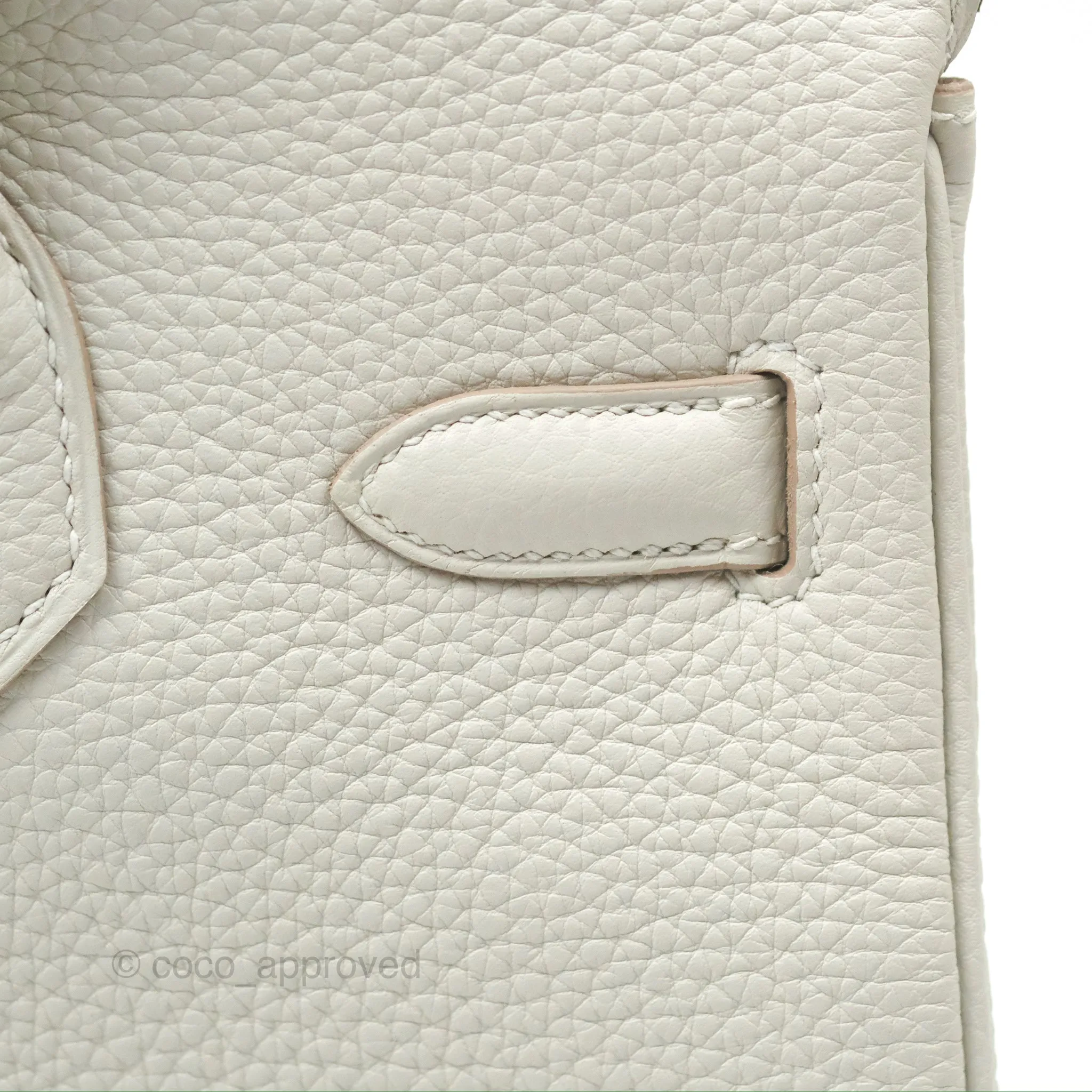 Herms Retourne Birkin 30 Gris Perle 80 Togo Gold Hardware