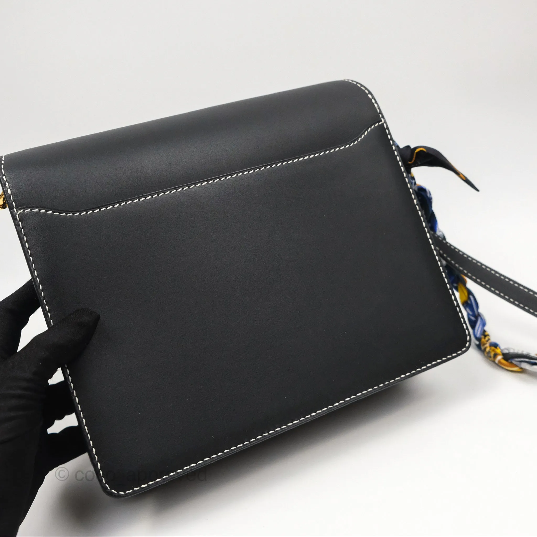 Herms Roulis 23 Noir 89 Sombrero Gold Hardware
