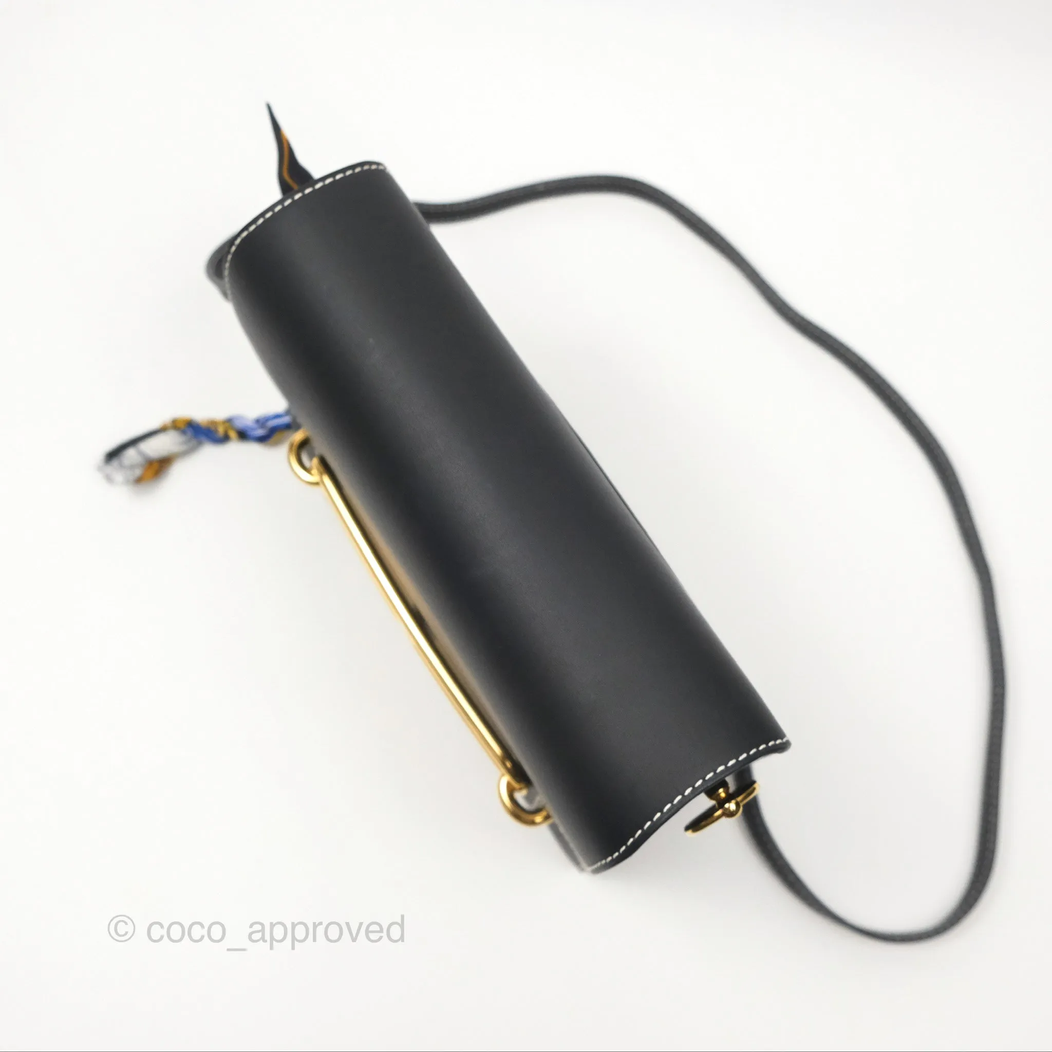 Herms Roulis 23 Noir 89 Sombrero Gold Hardware