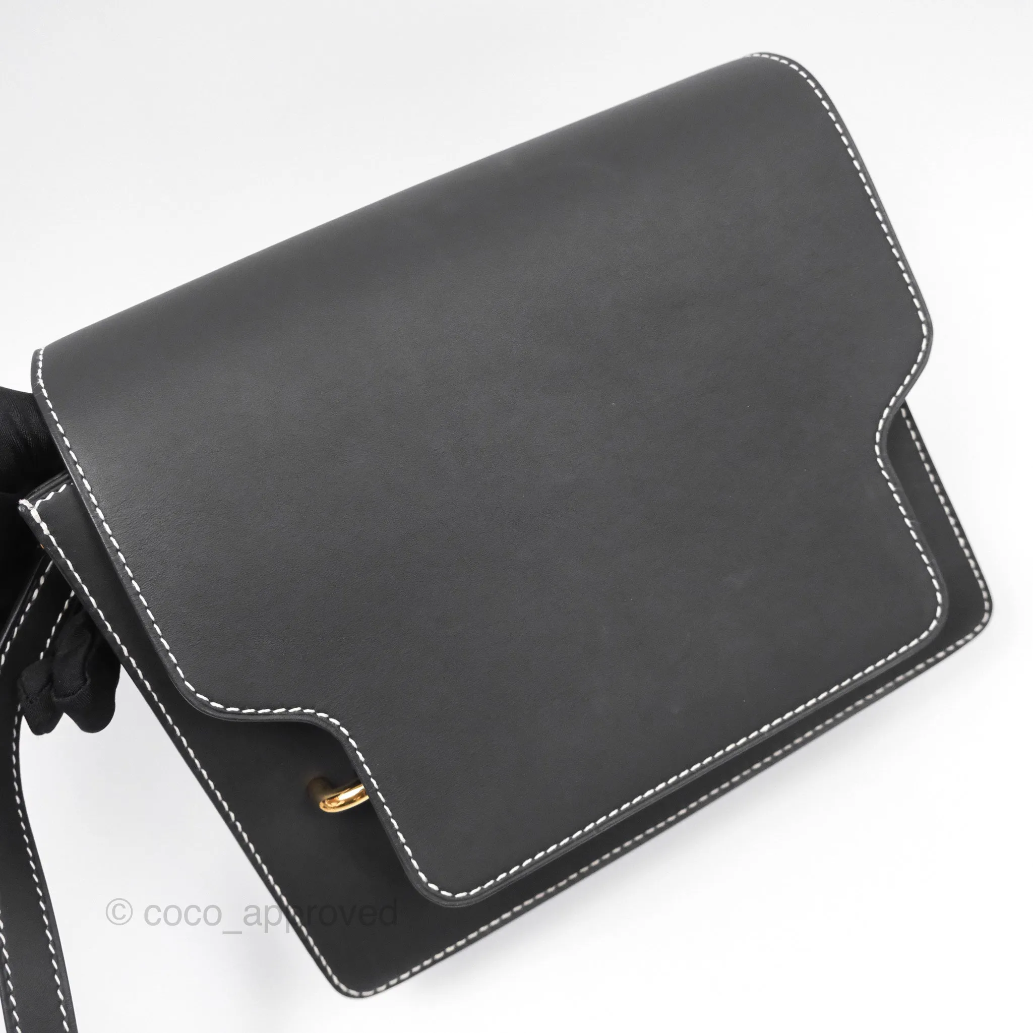 Herms Roulis 23 Noir 89 Sombrero Gold Hardware