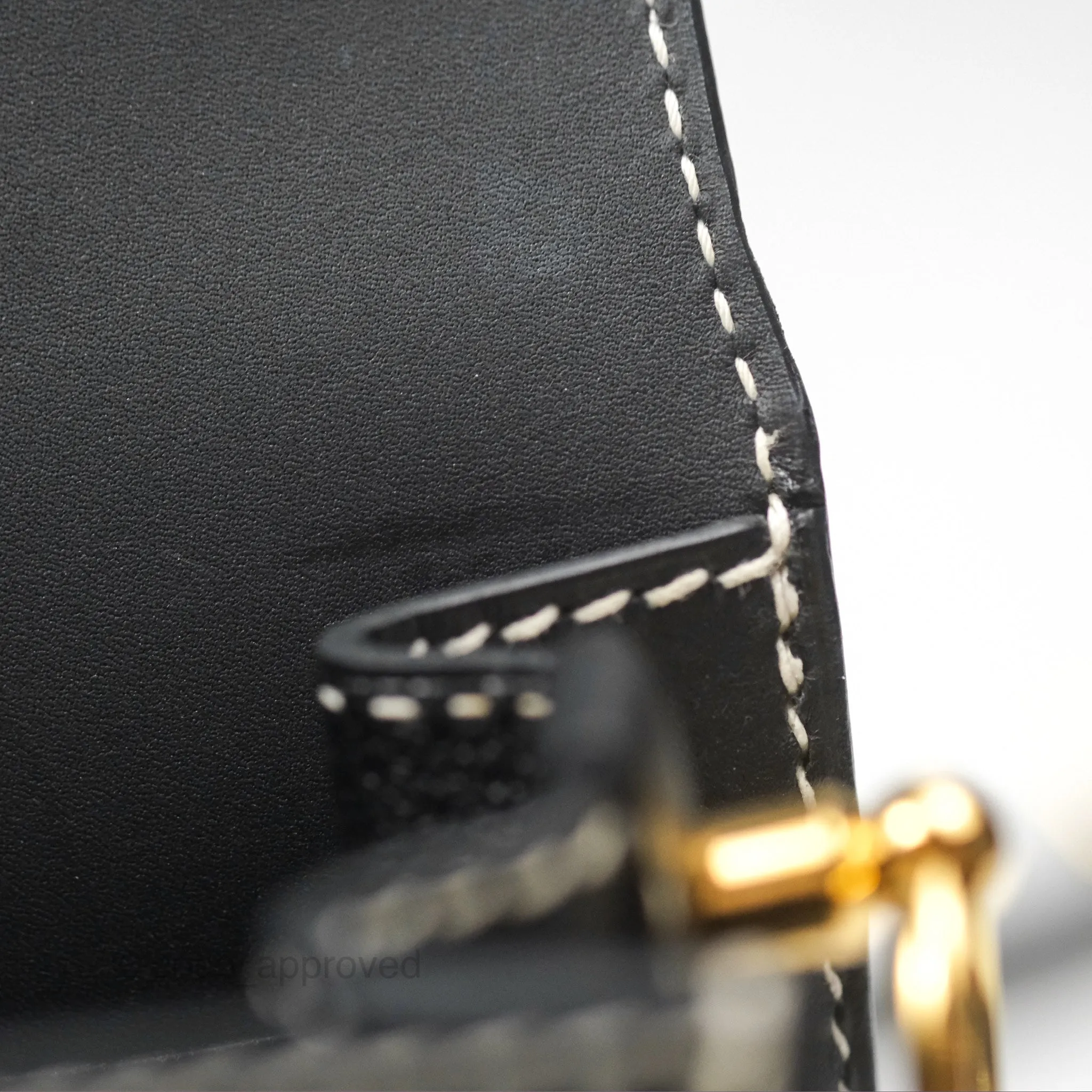Herms Roulis 23 Noir 89 Sombrero Gold Hardware