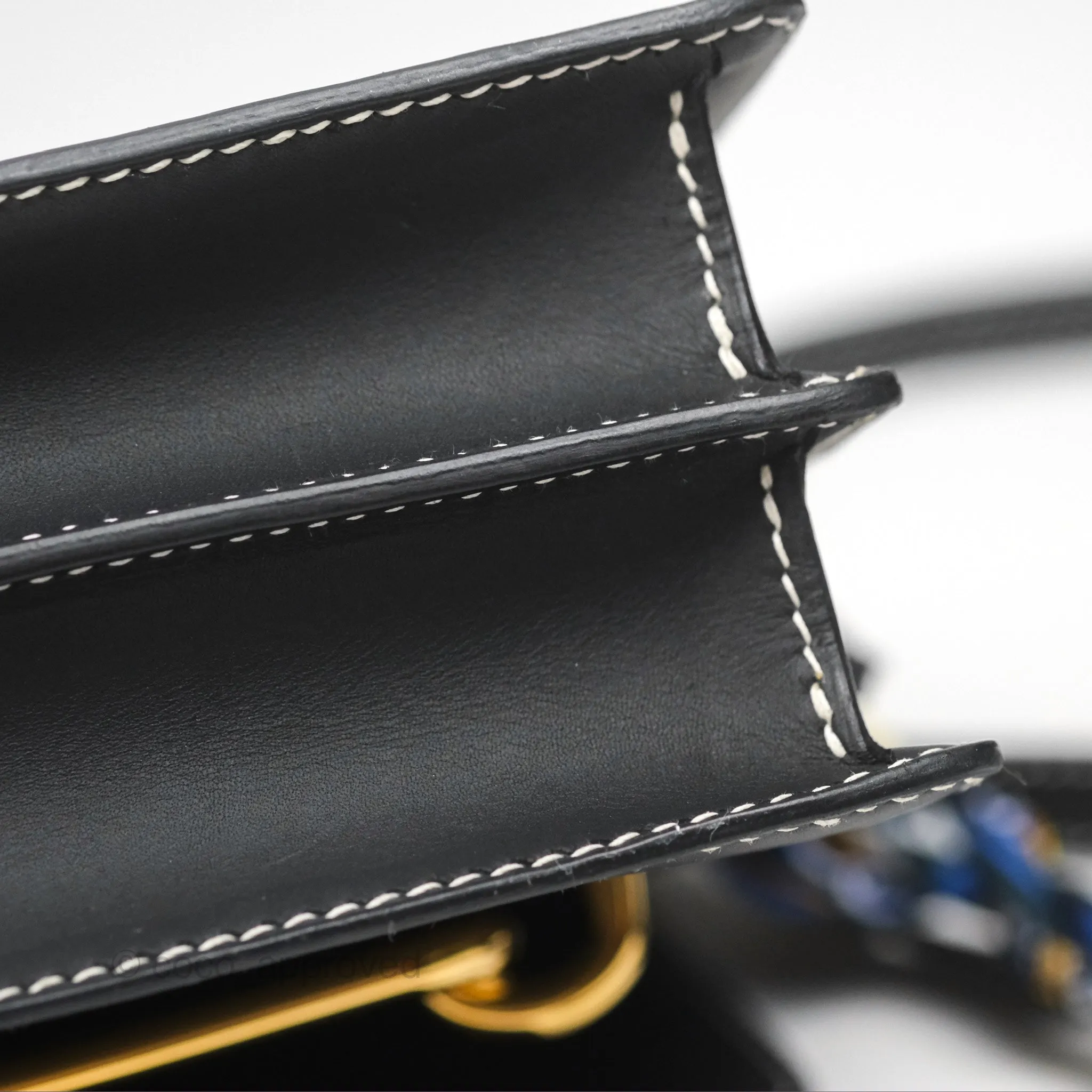 Herms Roulis 23 Noir 89 Sombrero Gold Hardware