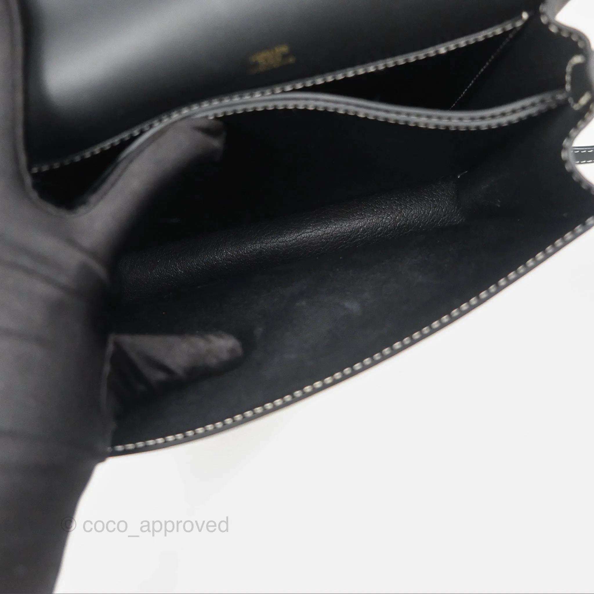 Herms Roulis 23 Noir 89 Sombrero Gold Hardware