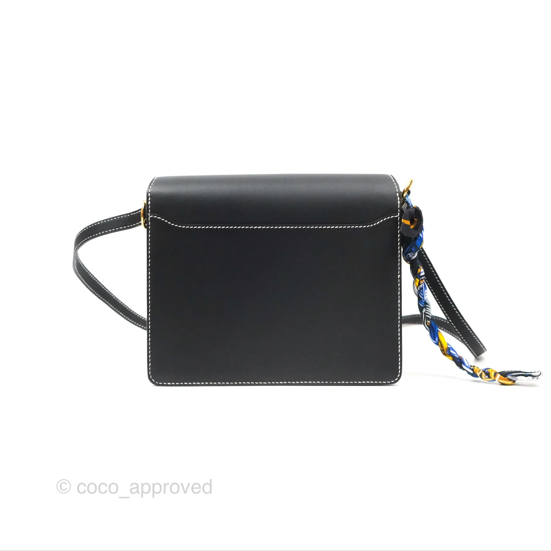 Herms Roulis 23 Noir 89 Sombrero Gold Hardware