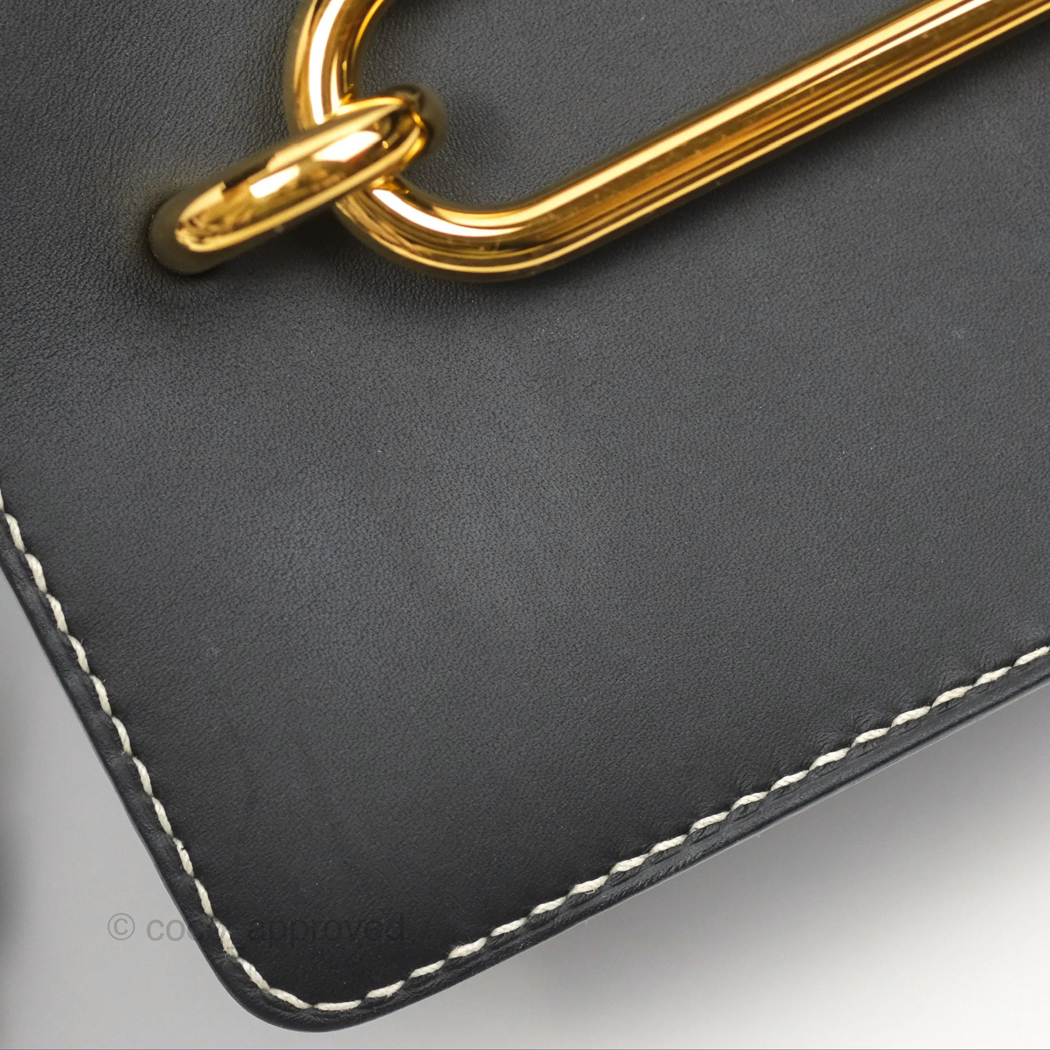 Herms Roulis 23 Noir 89 Sombrero Gold Hardware