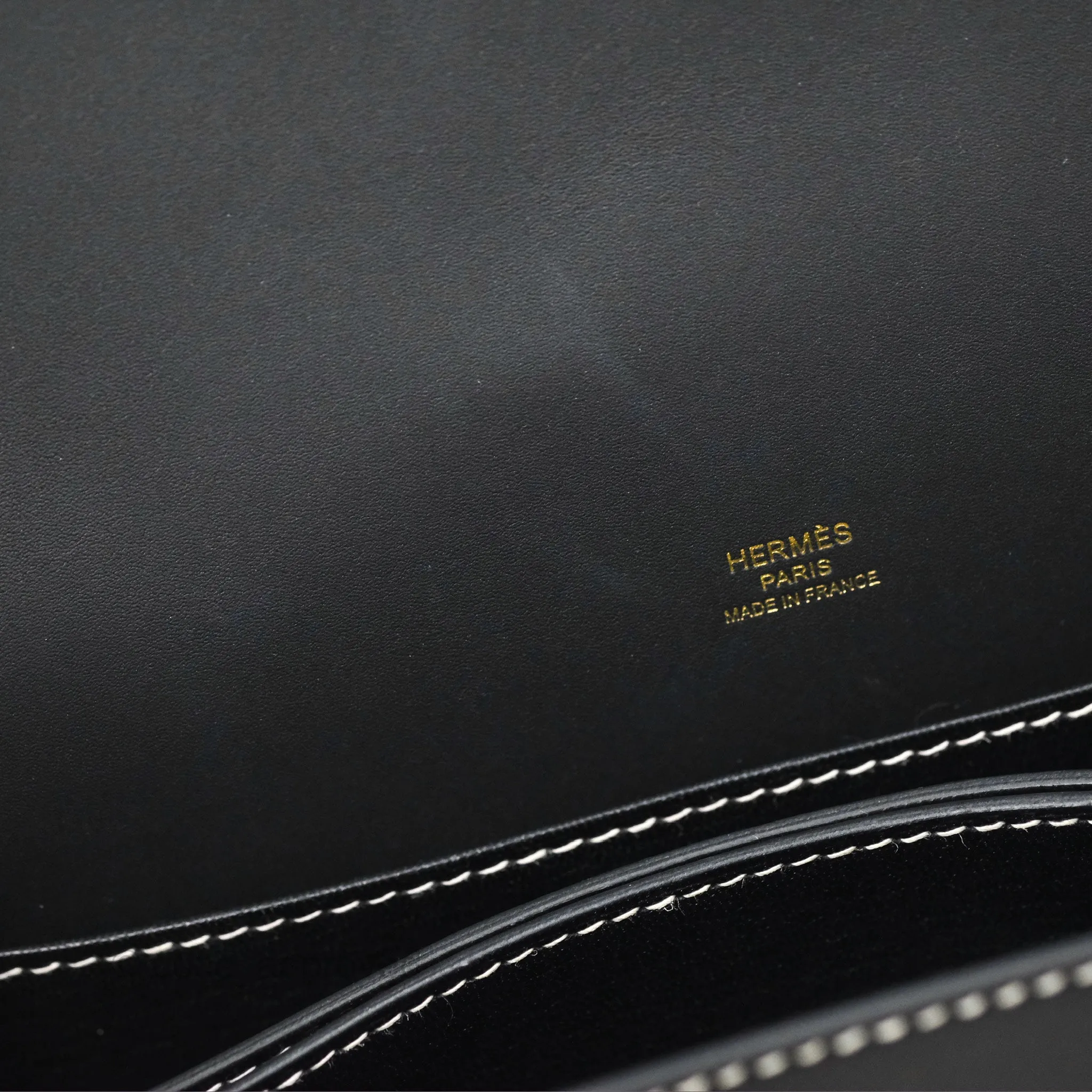 Herms Roulis 23 Noir 89 Sombrero Gold Hardware
