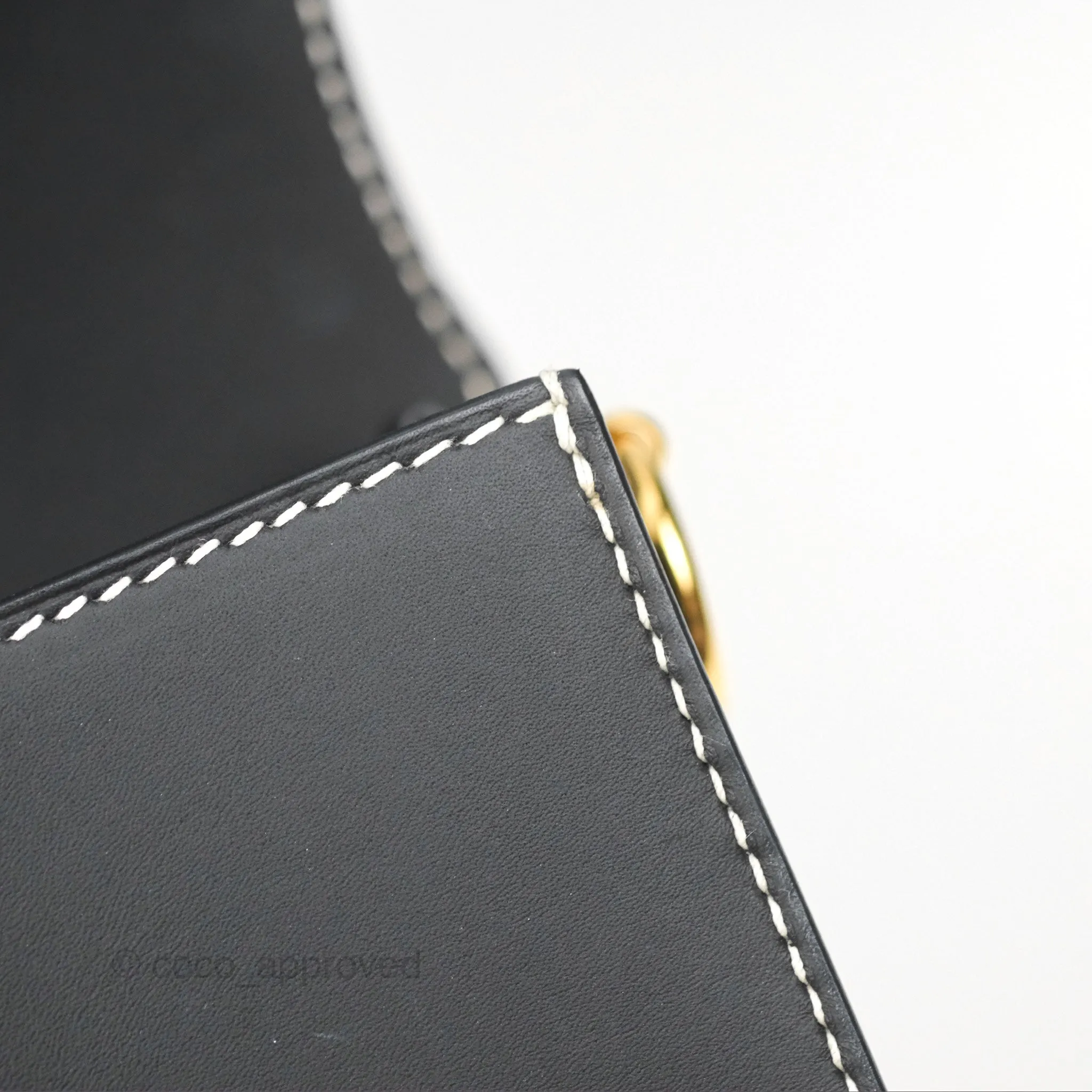 Herms Roulis 23 Noir 89 Sombrero Gold Hardware