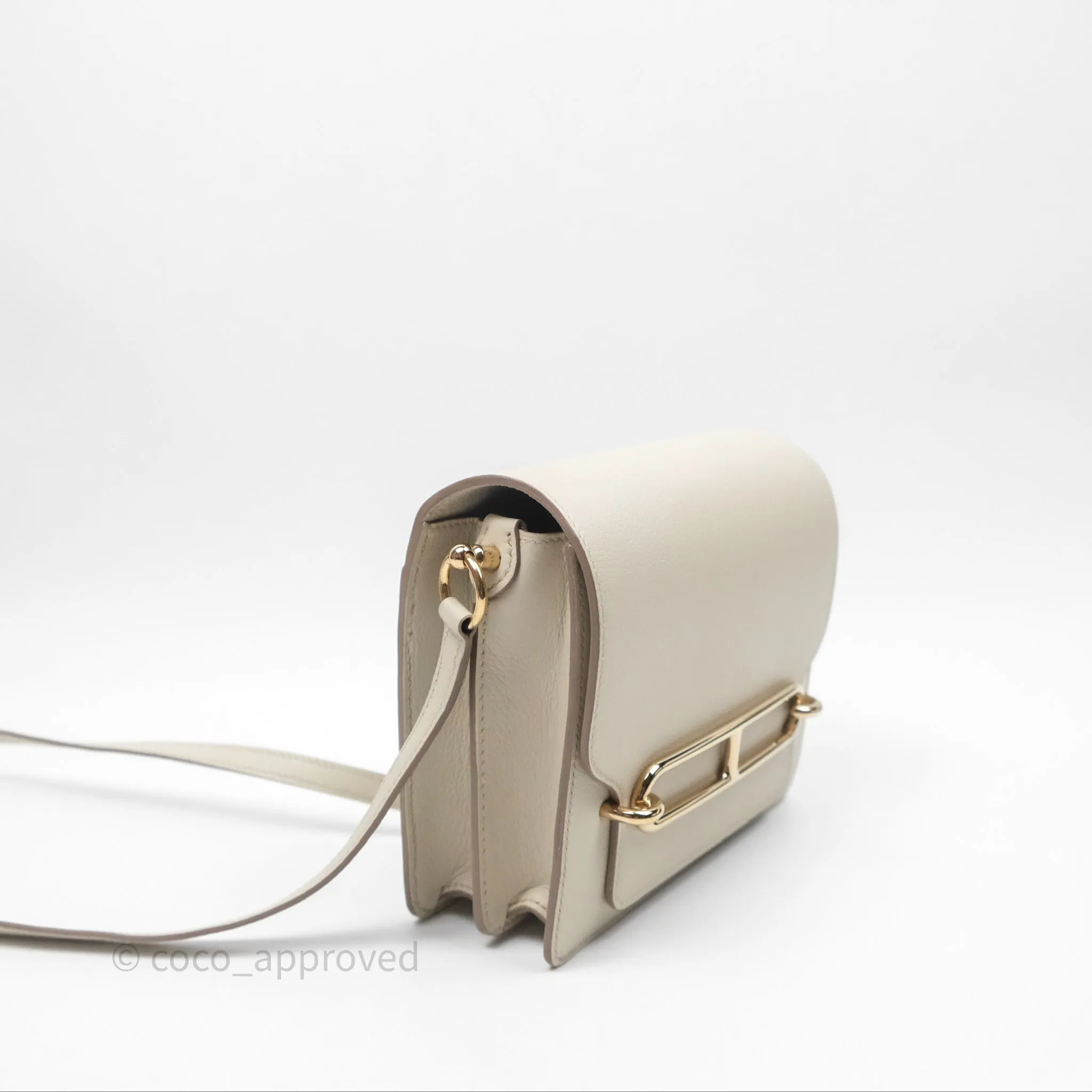 Herms Roulis Mini 18 Beton 8L Evercolor Permabrass Hardware