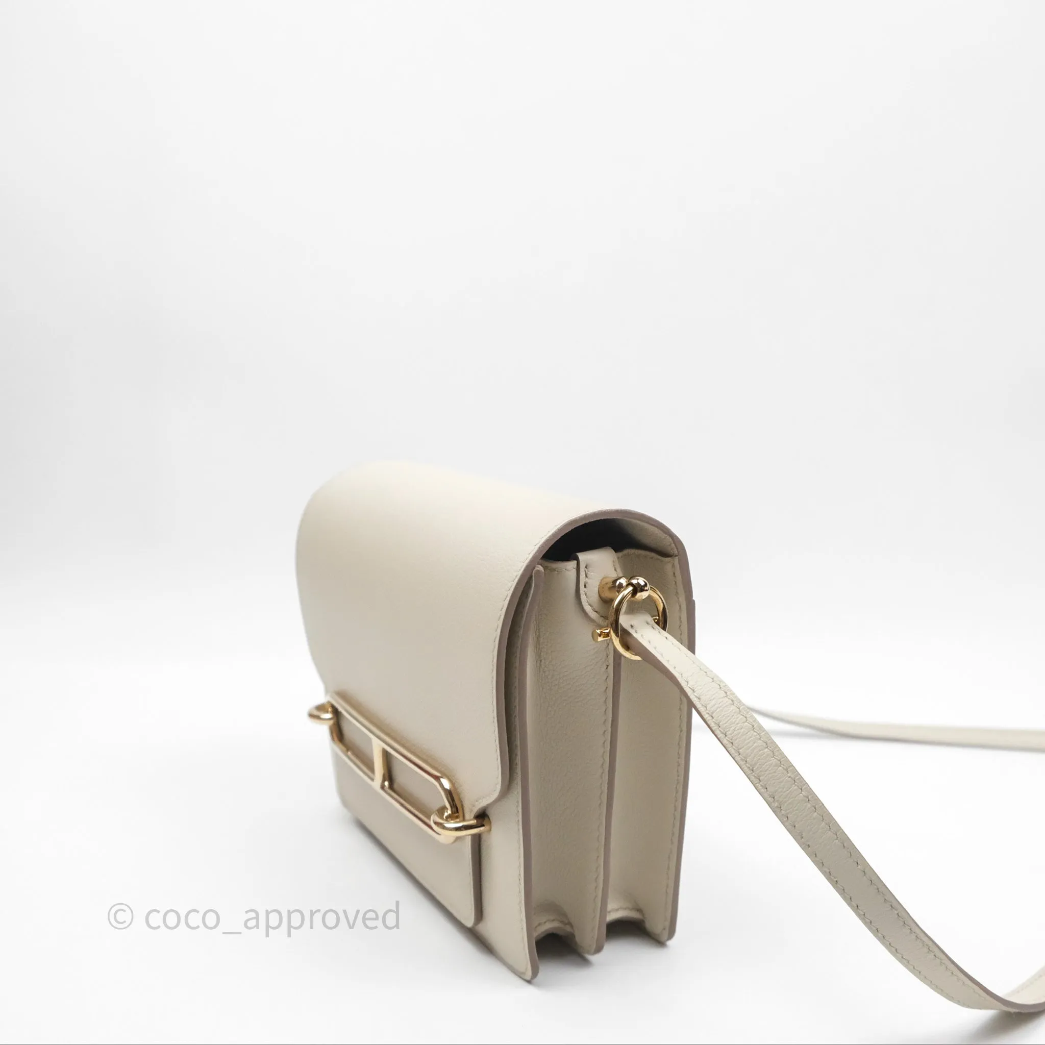 Herms Roulis Mini 18 Beton 8L Evercolor Permabrass Hardware
