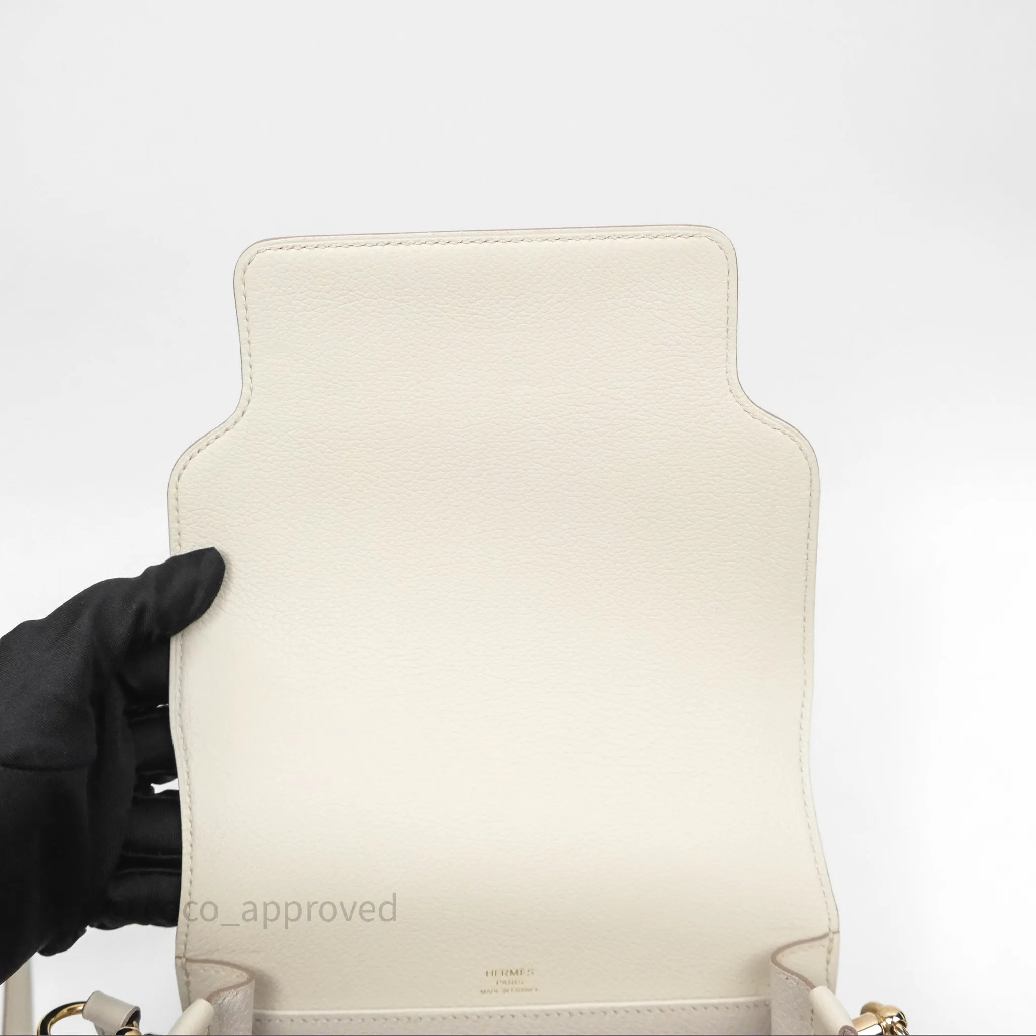Herms Roulis Mini 18 Beton 8L Evercolor Permabrass Hardware