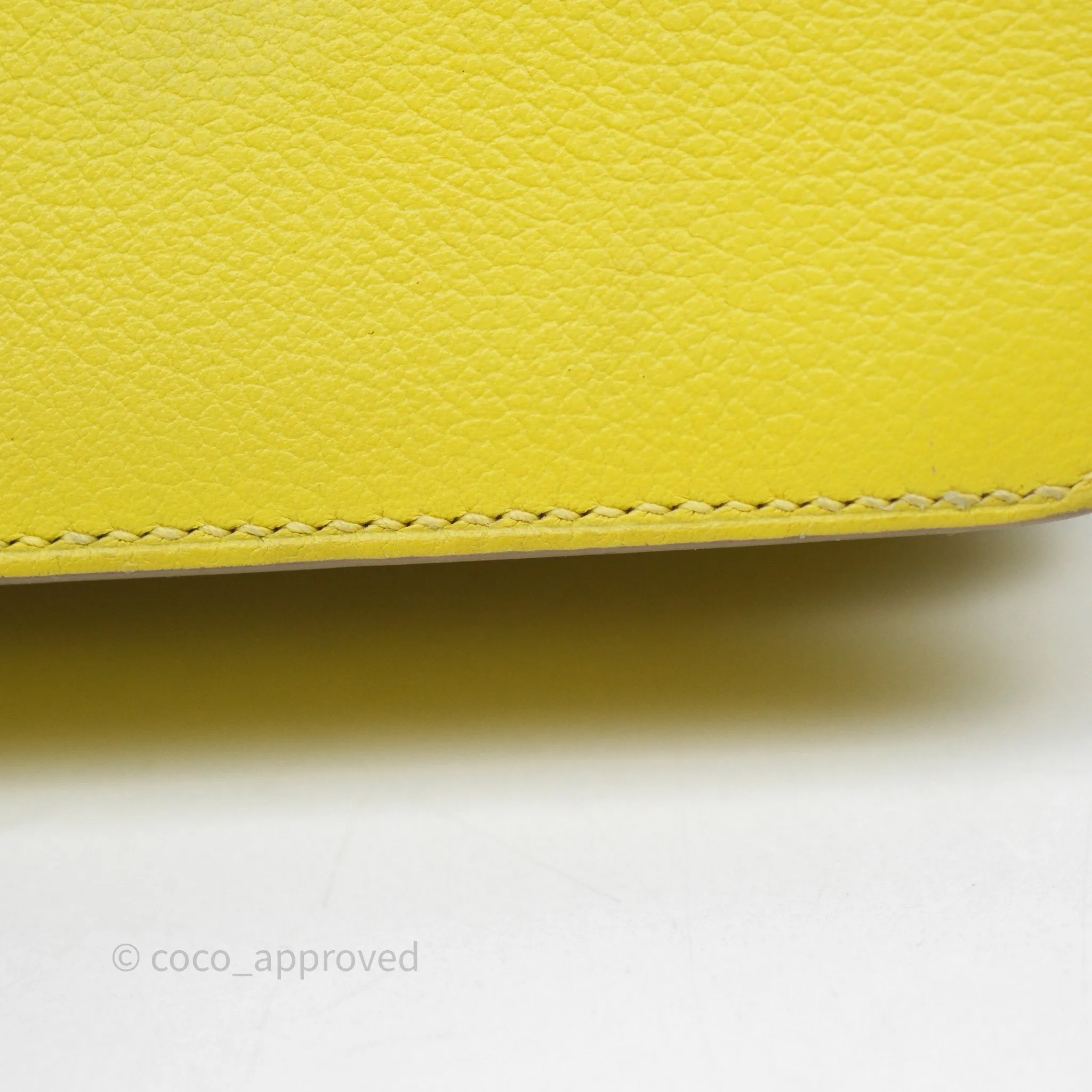 Herms Roulis Mini 18 Lime 9R Evercolor Gold Hardware