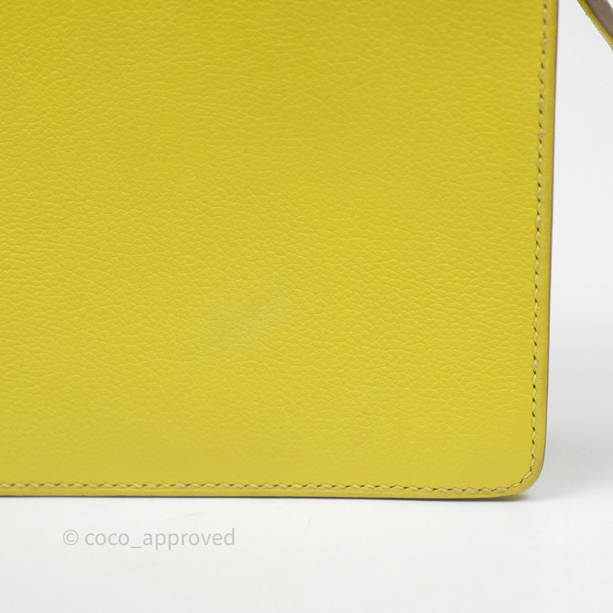 Herms Roulis Mini 18 Lime 9R Evercolor Gold Hardware