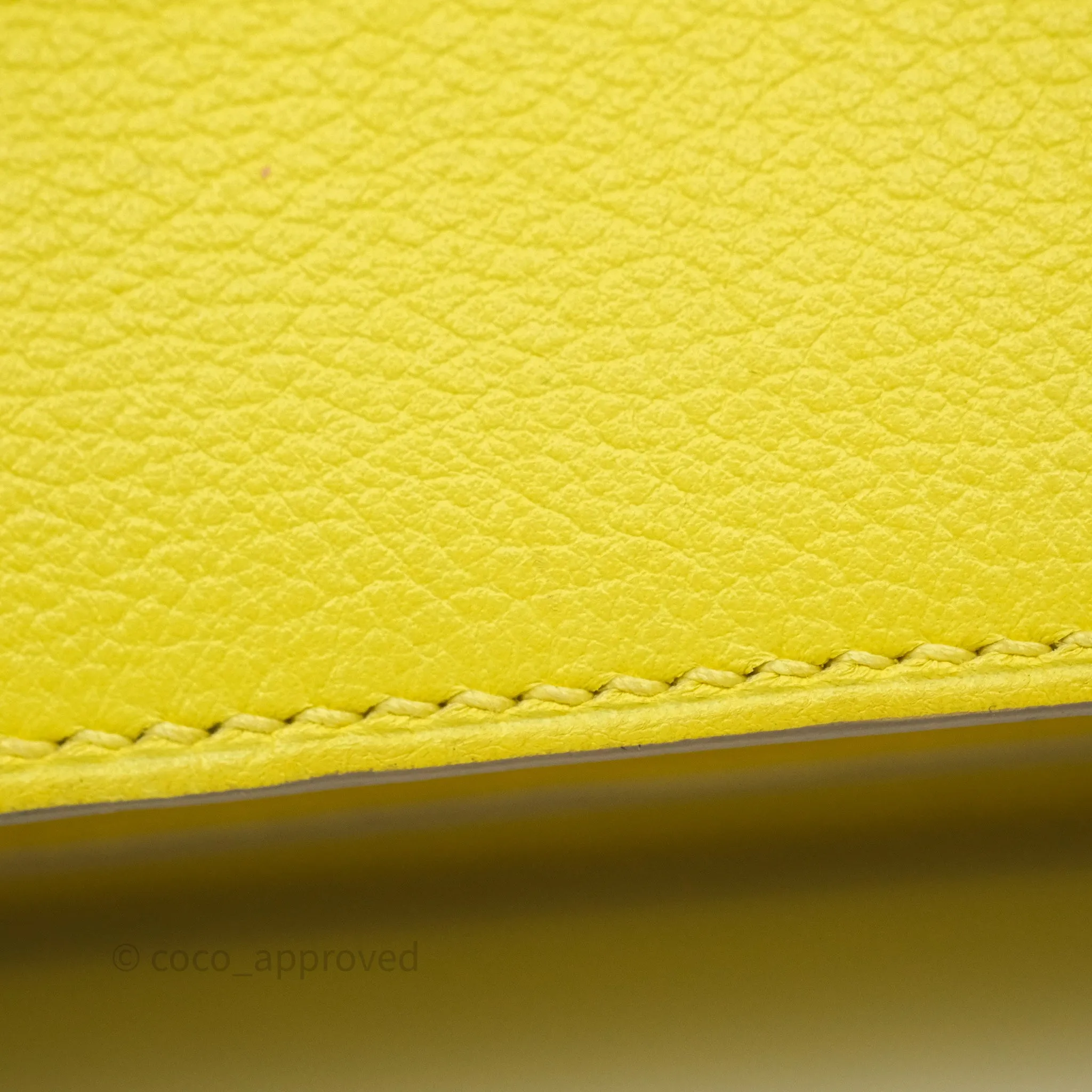 Herms Roulis Mini 18 Lime 9R Evercolor Gold Hardware