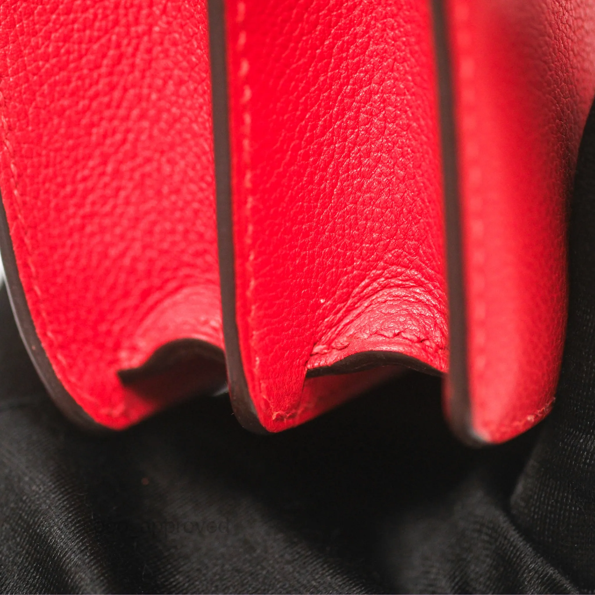 Herms Roulis Mini 18 Rouge De Coeur Evercolor Permabrass Hardware
