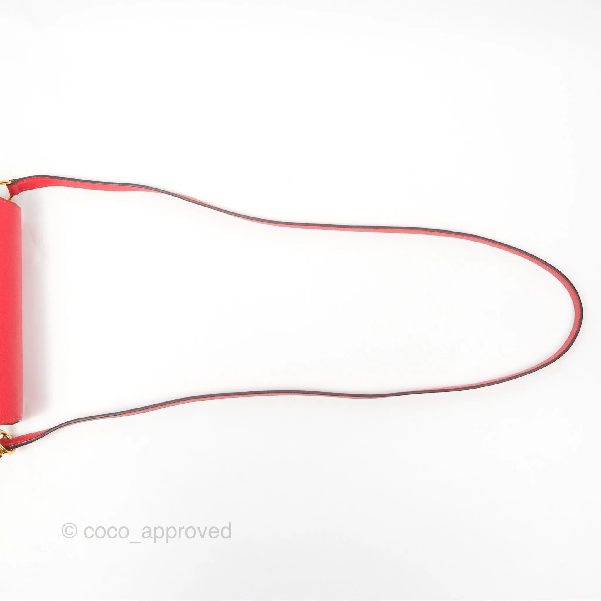 Herms Roulis Mini 18 Rouge De Coeur Evercolor Permabrass Hardware