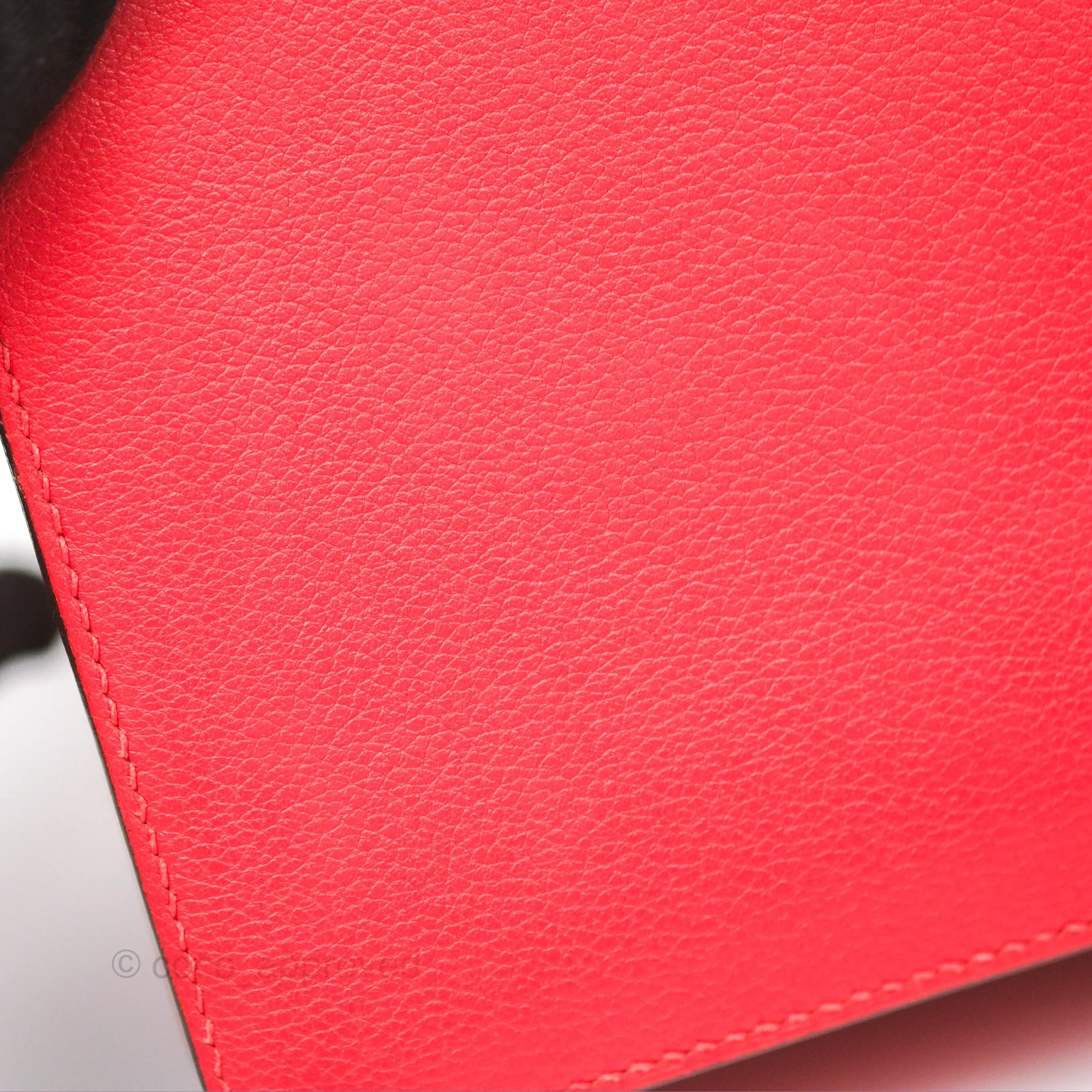 Herms Roulis Mini 18 Rouge De Coeur Evercolor Permabrass Hardware