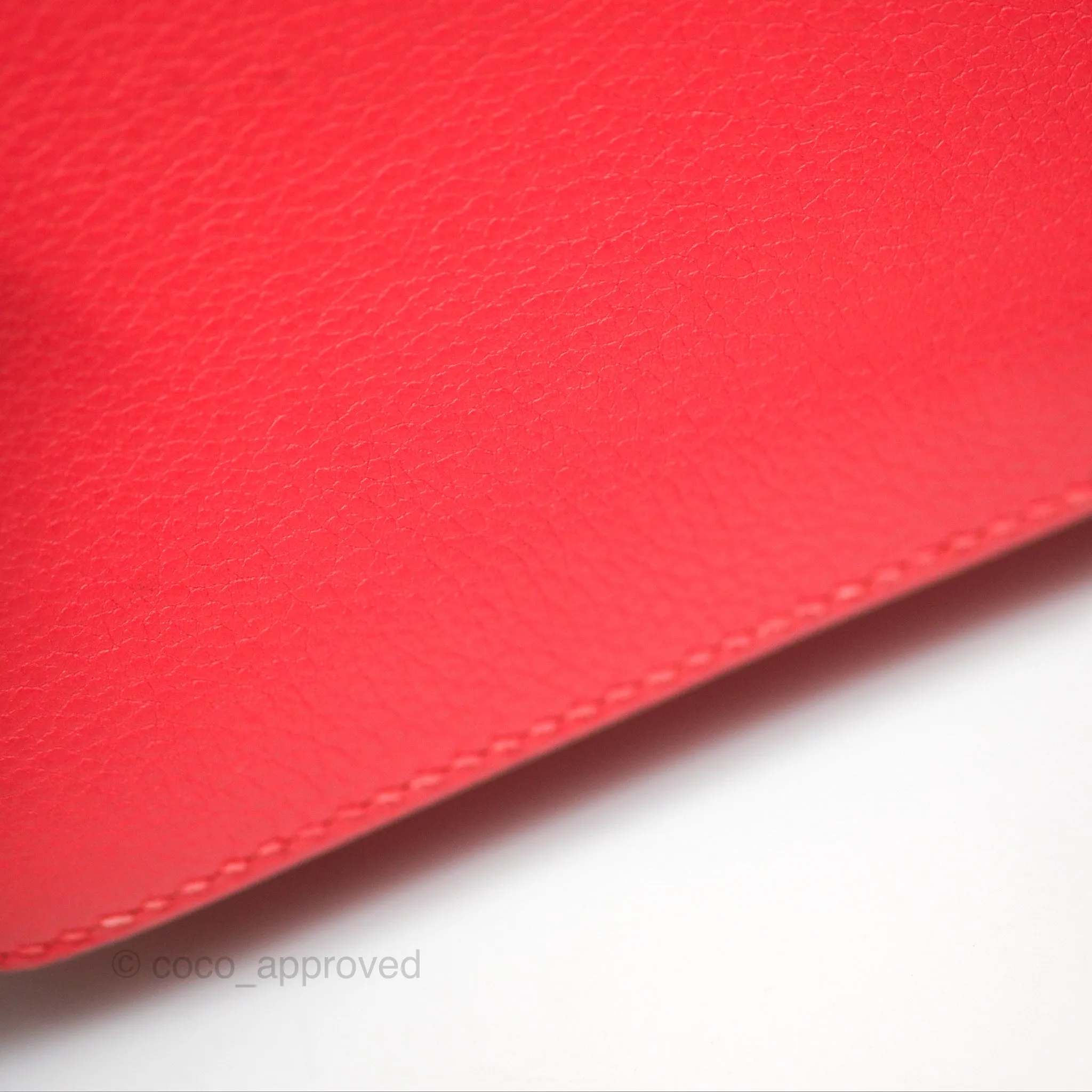 Herms Roulis Mini 18 Rouge De Coeur Evercolor Permabrass Hardware