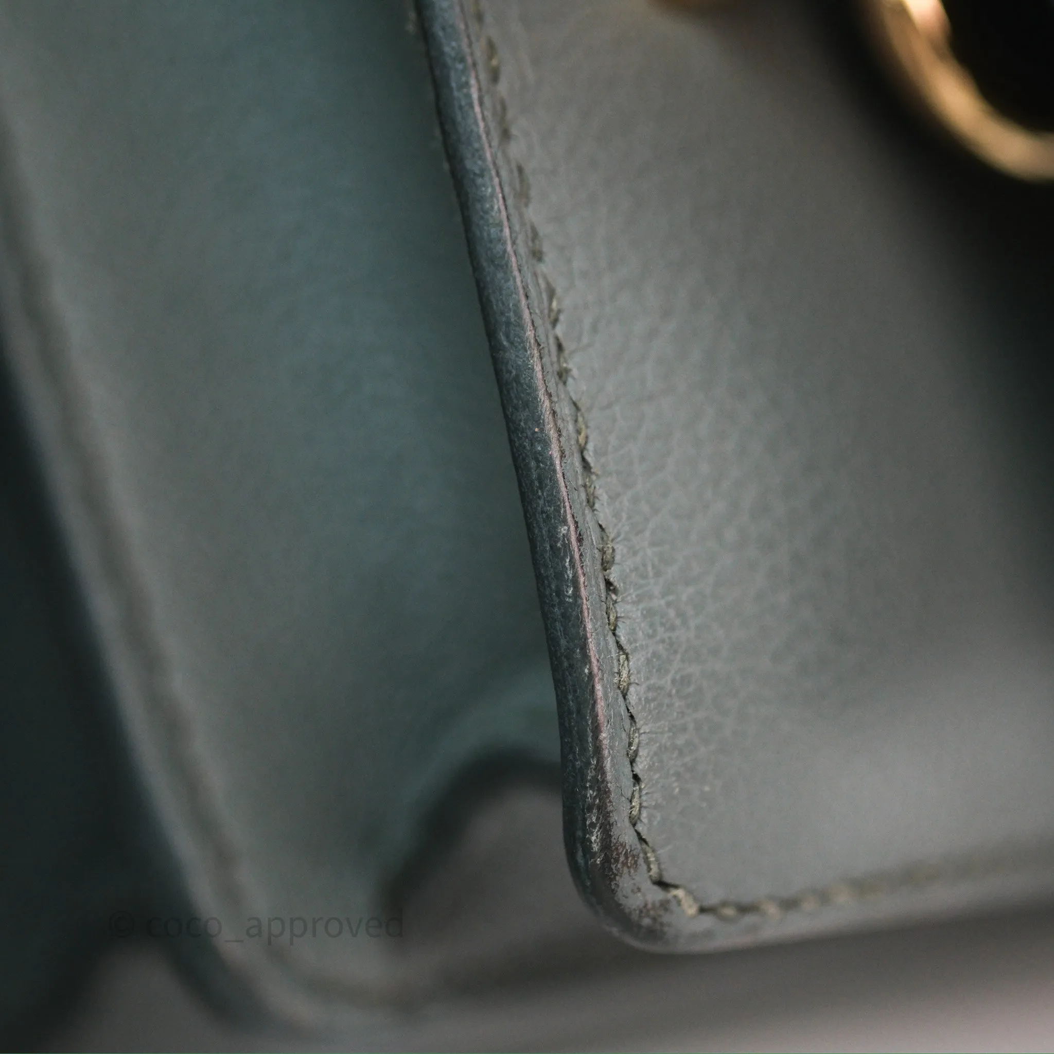 Herms Roulis Mini 18 Vert Amancde 63 Evercolor Gold Hardware
