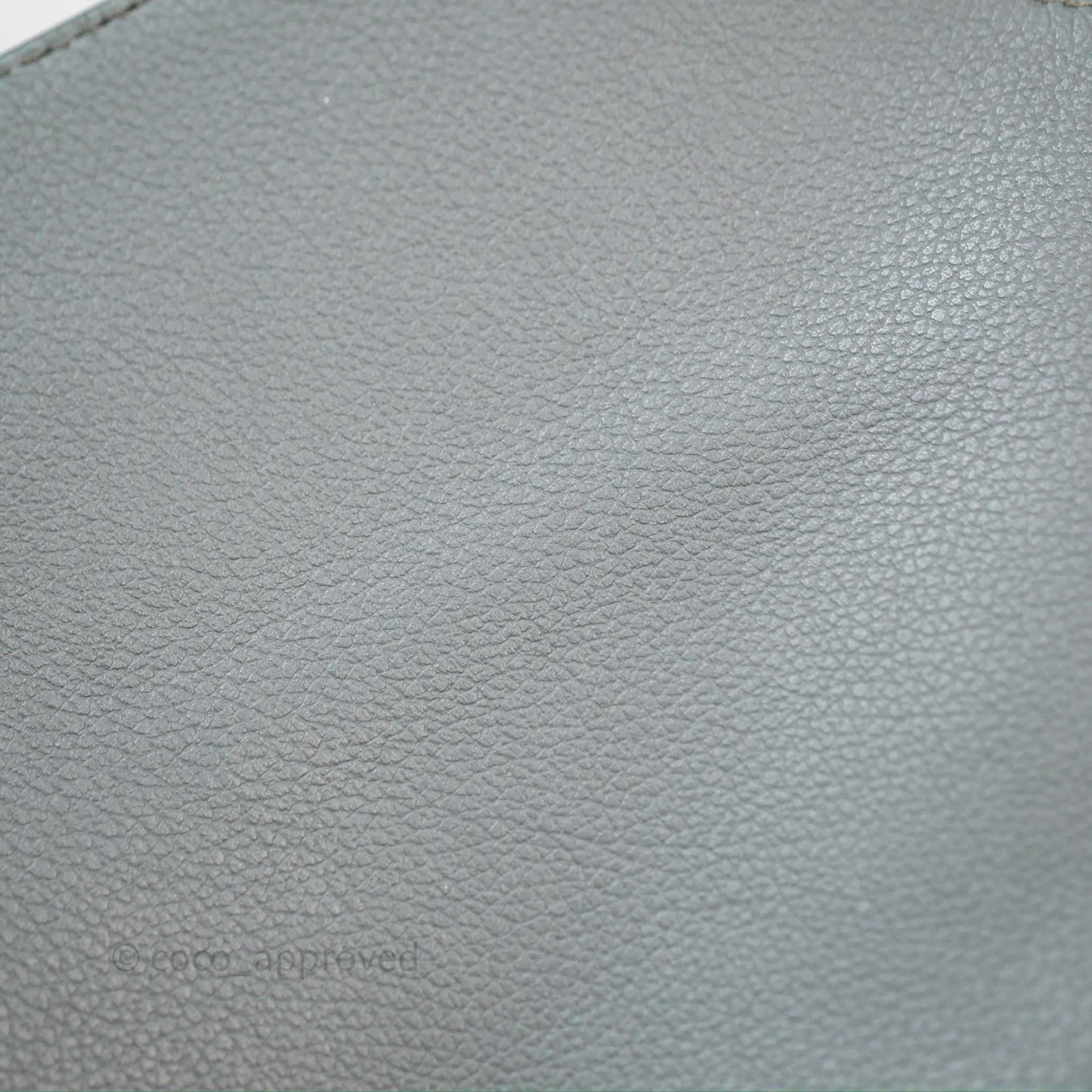 Herms Roulis Mini 18 Vert Amancde 63 Evercolor Gold Hardware