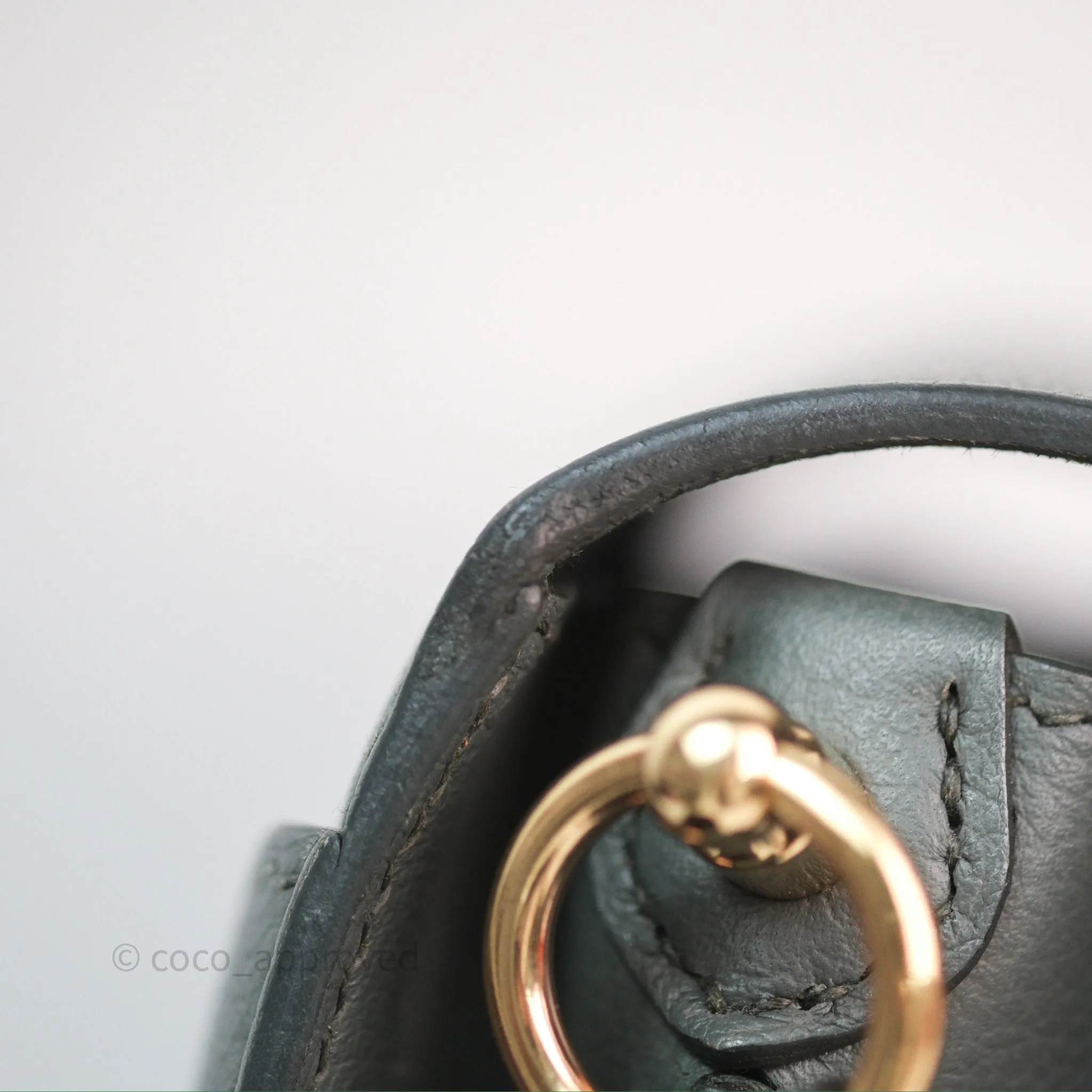 Herms Roulis Mini 18 Vert Amancde 63 Evercolor Gold Hardware