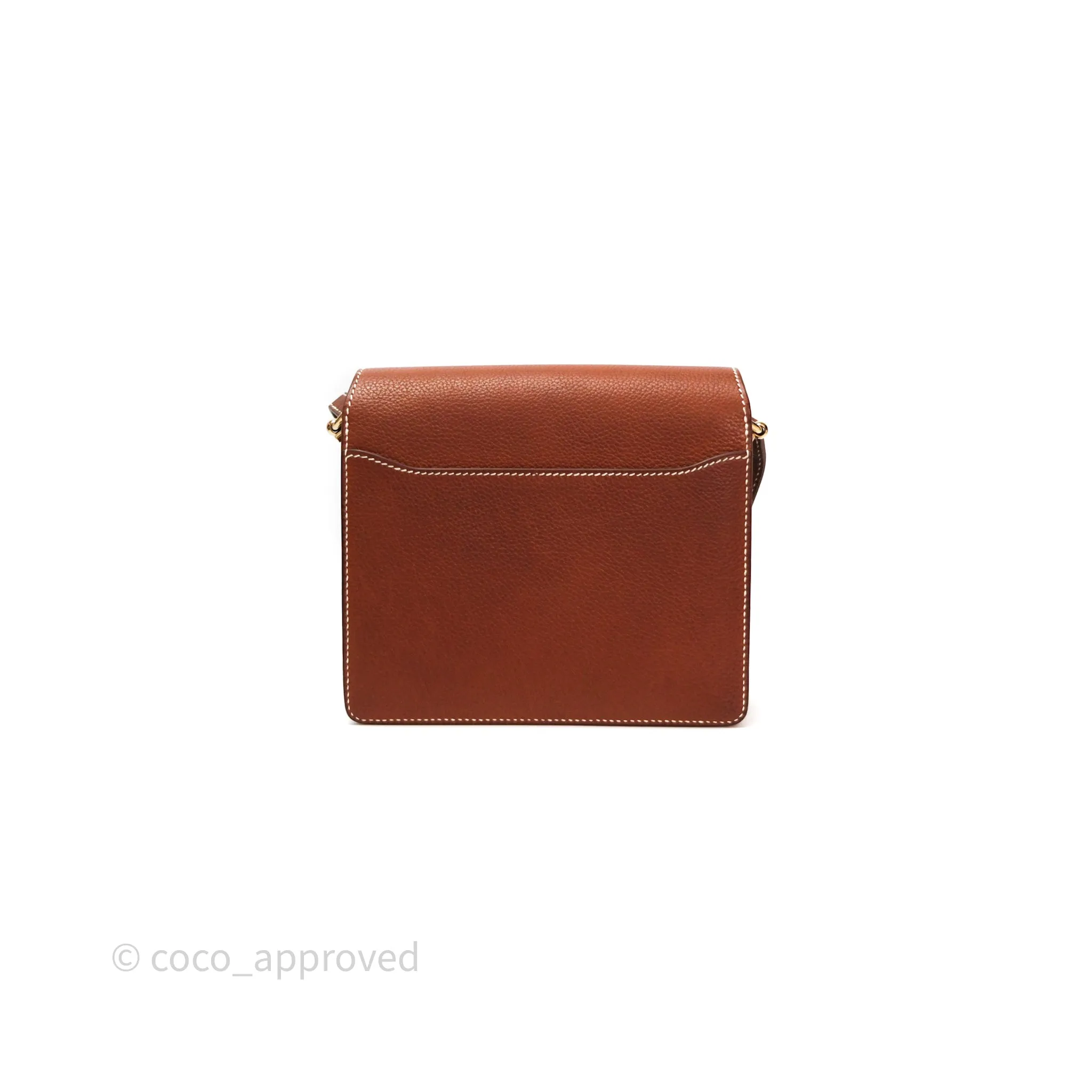 Herms Roulis Mini Fauve 34 Barenia Gold Hardware
