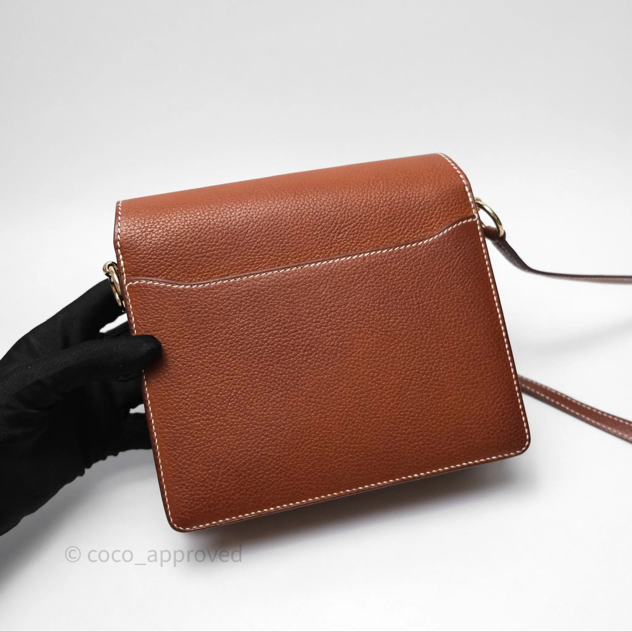 Herms Roulis Mini Fauve 34 Barenia Gold Hardware
