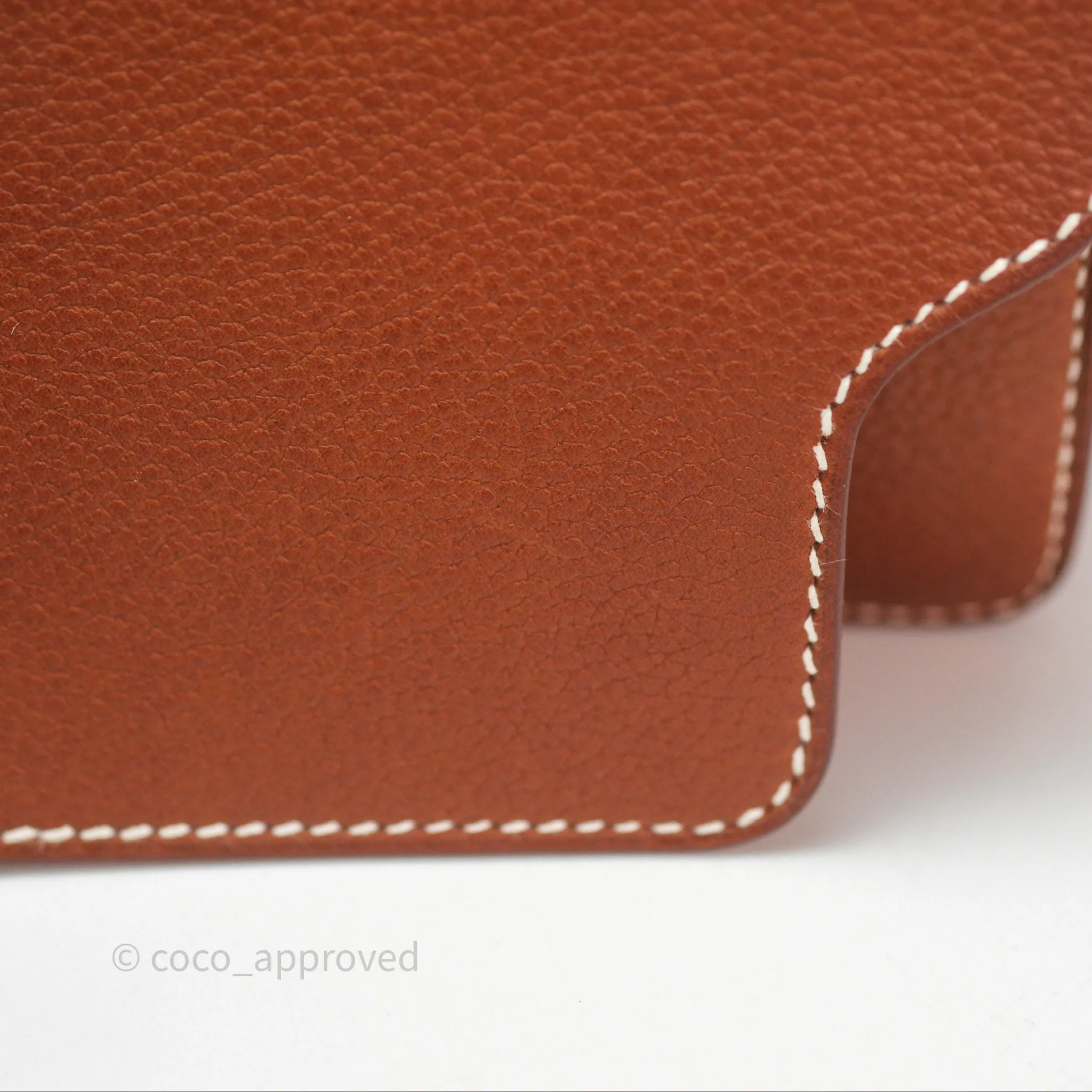 Herms Roulis Mini Fauve 34 Barenia Gold Hardware